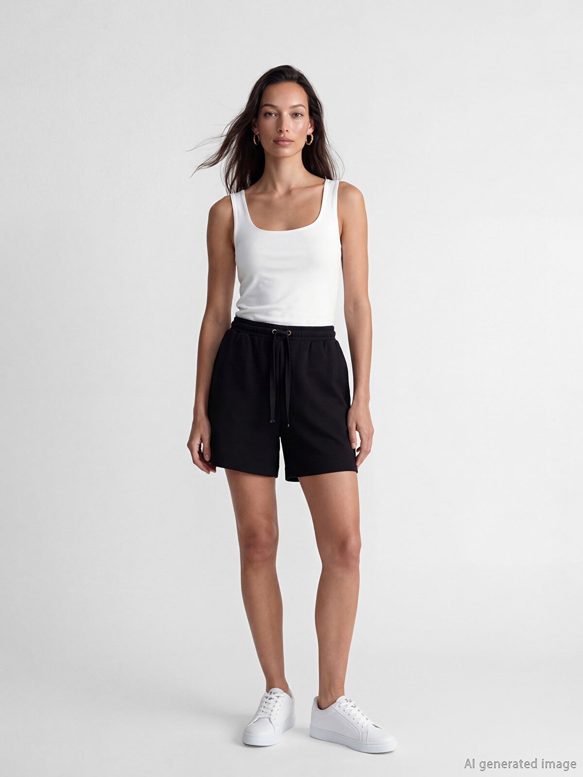LCWAIKIKI Basic Shorts Femme à Taille Élastiquée au Toucher Doux