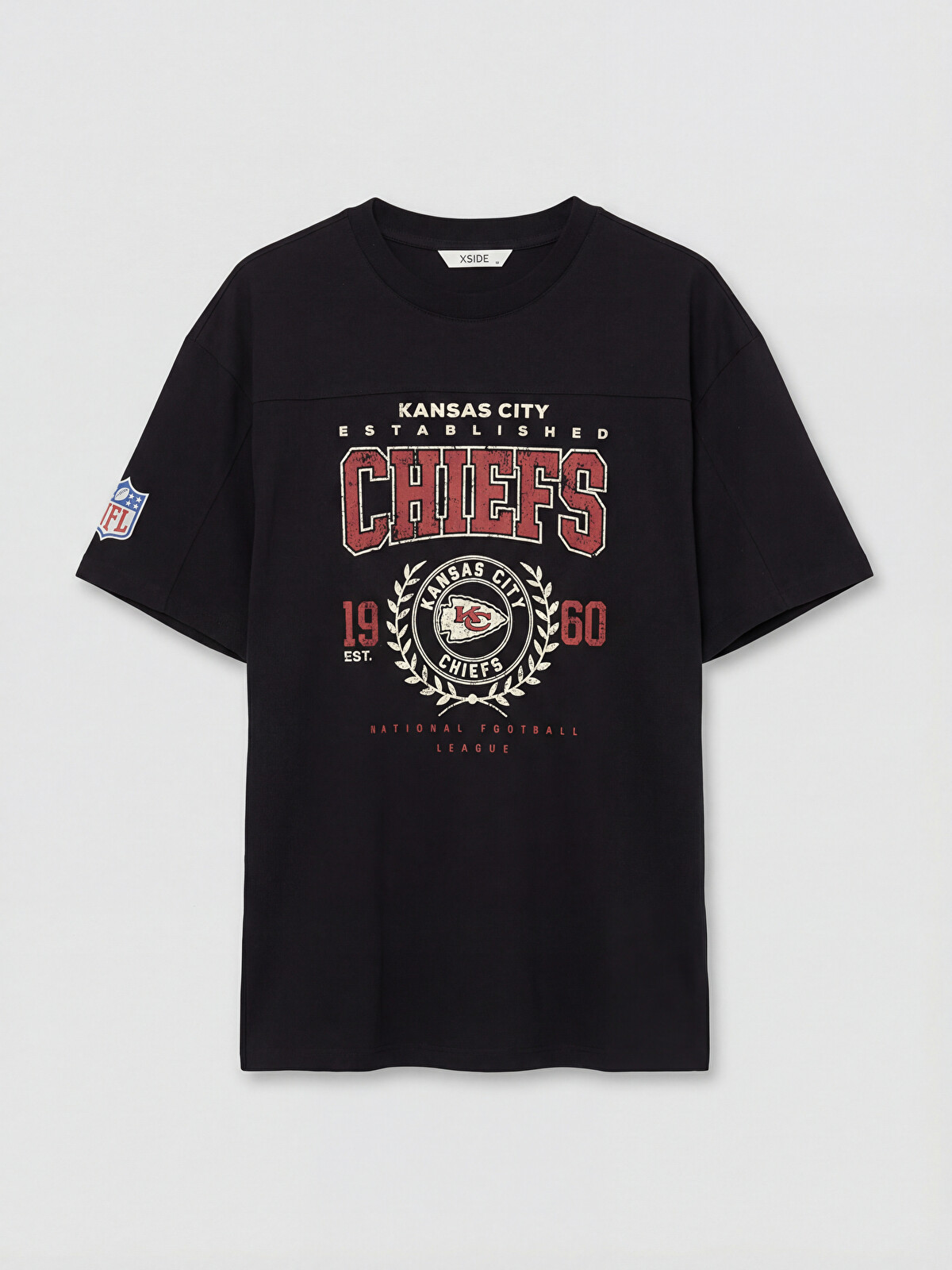 XSIDE Bisiklet Yaka Nfl Baskılı Erkek Tişört - S6MC76Z8-CVL | LC