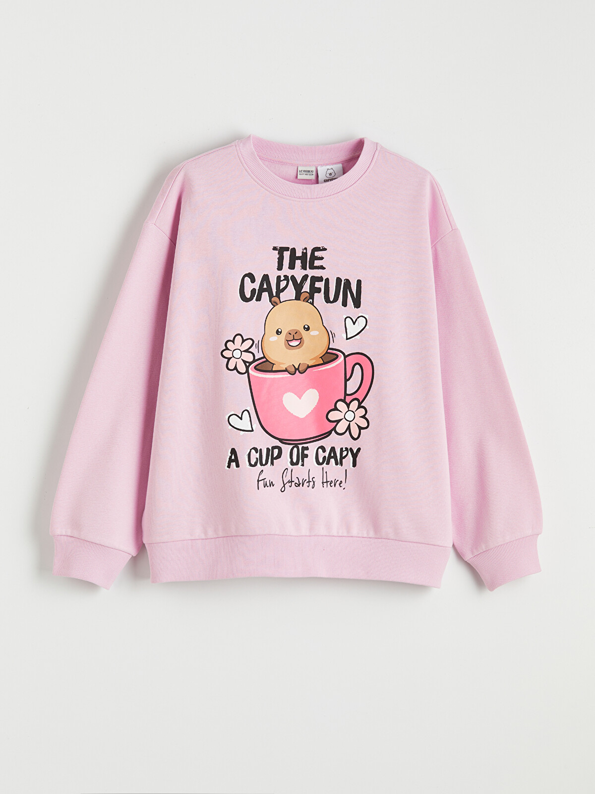 chapiページ LCW Kids Capyfun Printed Girls' Thick Sweatshirt - S6MJ52Z4-G6L