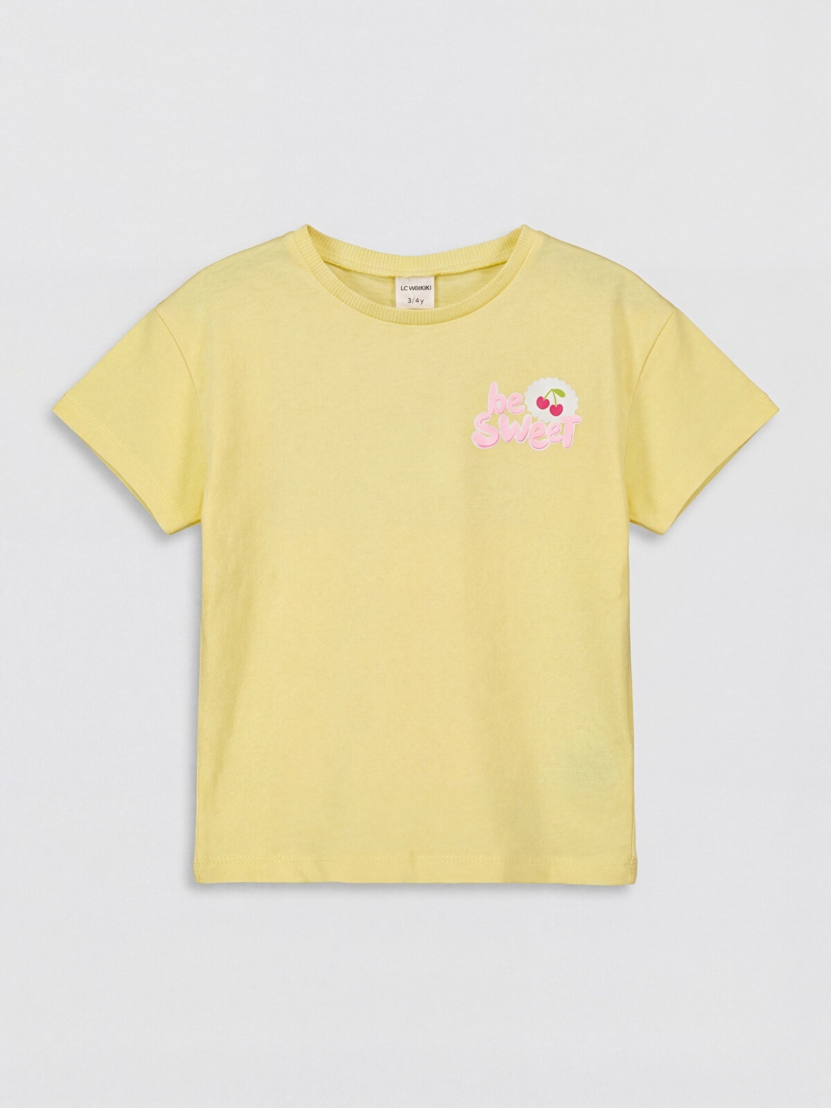 LCW Kids Crew Neck Printed Girls' T-Shirt - S6MJ89Z1-FTH | LC Waikiki