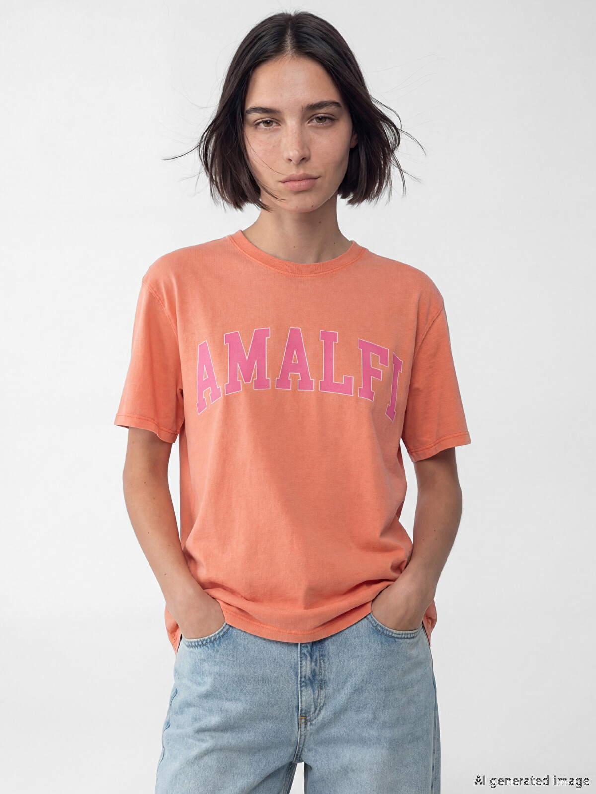 LCW Vision Oversize 100% Cotton Women's T-shirt - S6MK10Z8-JSF