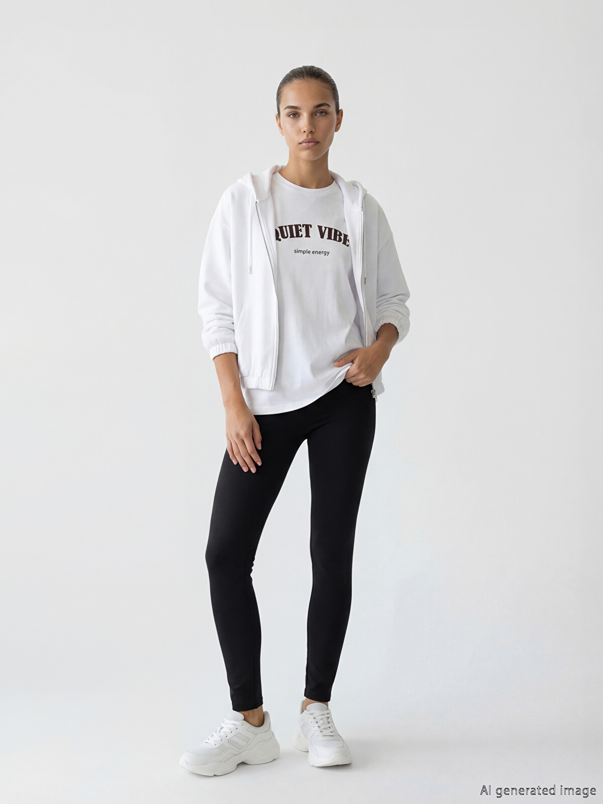KOOR SPORT Hooded Soft Touch Women's Zip-Up Sweatshirt - S6MK91Z8