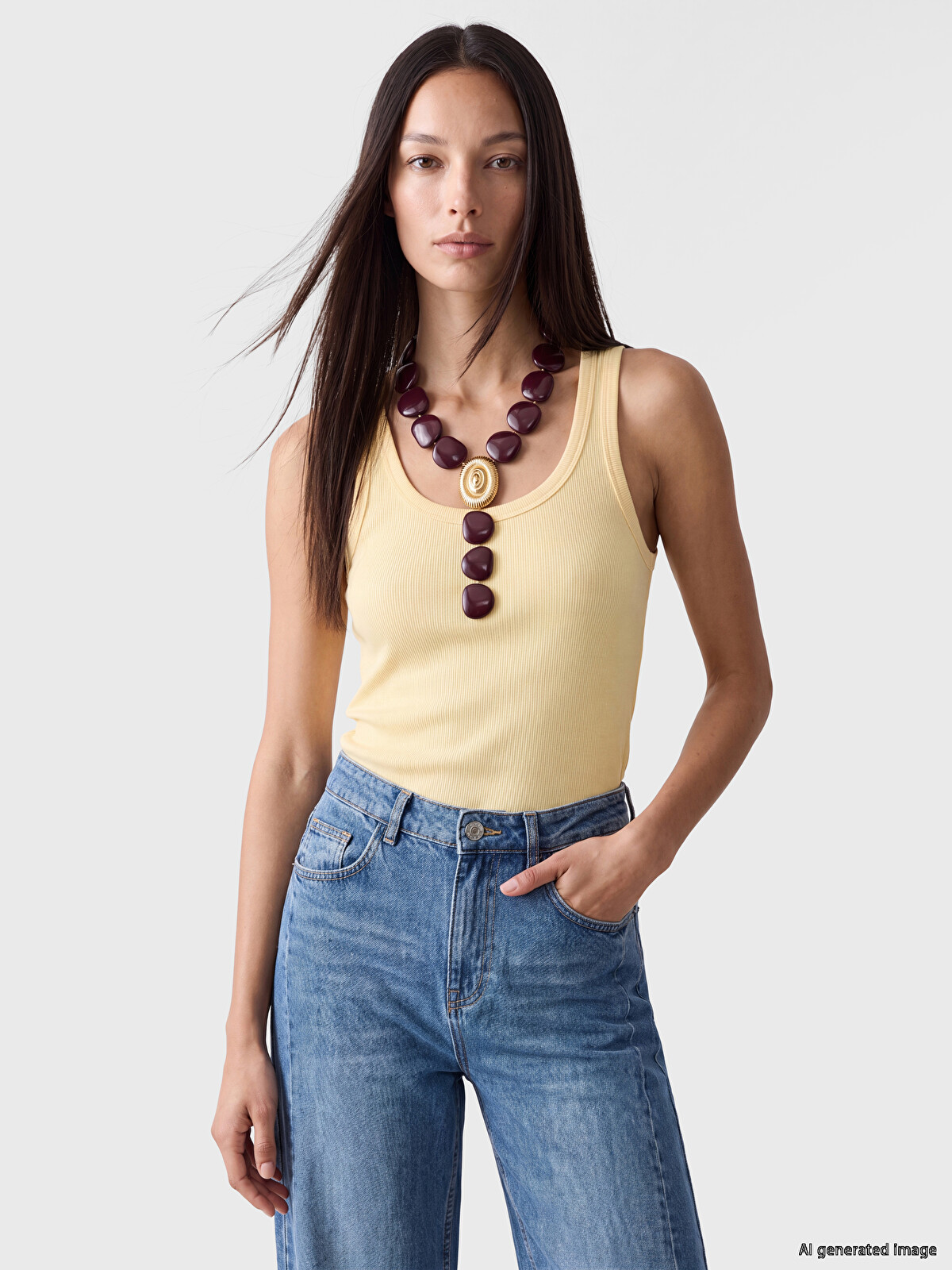 LCW EVERYDAY Ženska U Neck top majica na tregere