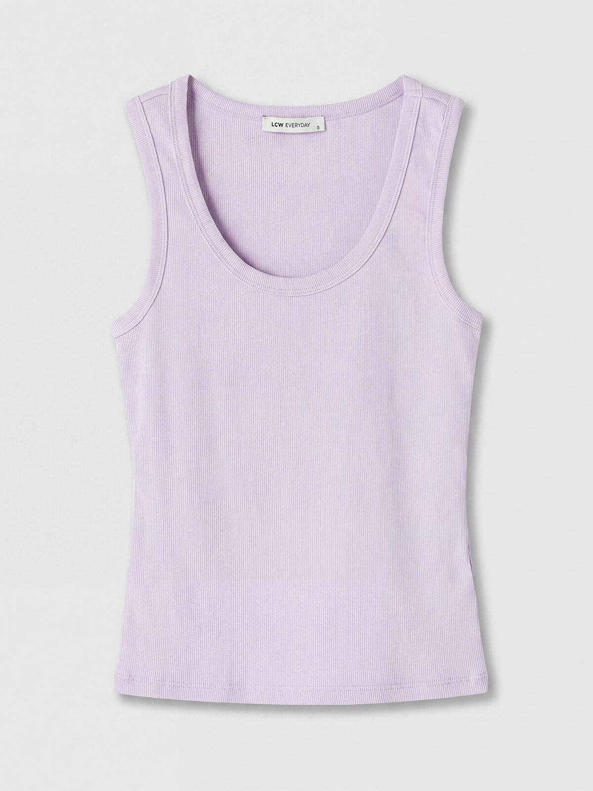 LCW EVERYDAY Rebrasta ženska U Neck top majica bez rukava