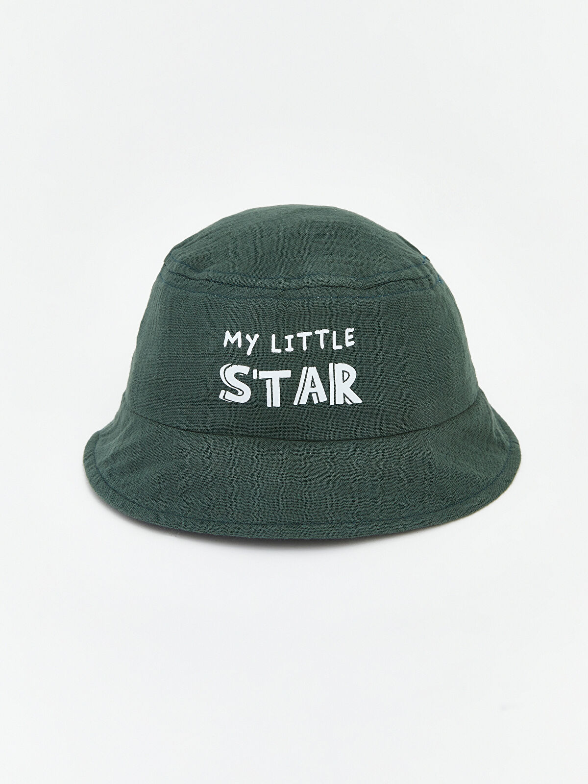 LCW ACCESSORIES Yazı Nakışlı Erkek Bebek Bucket Şapka