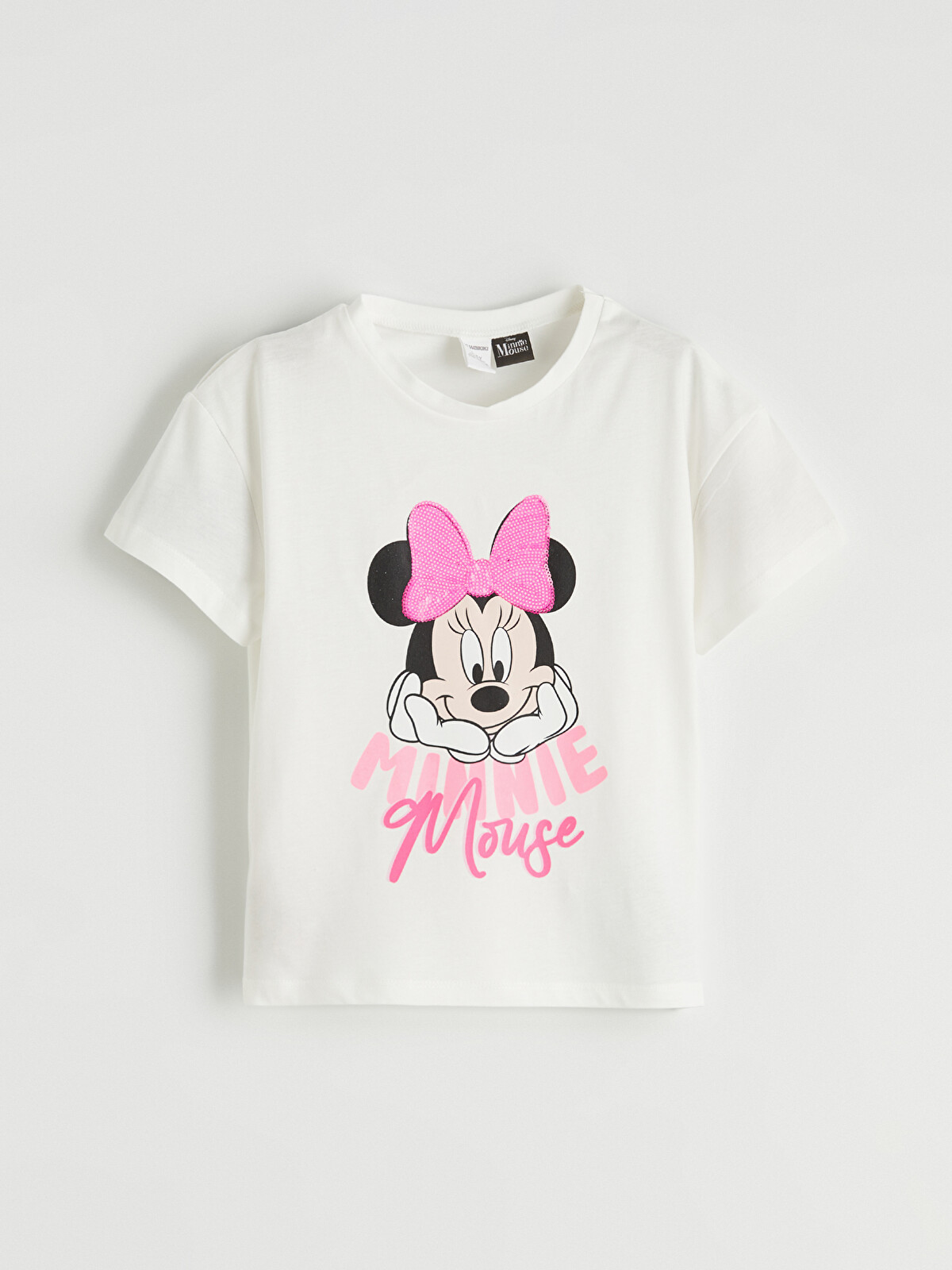 LCW Kids Tricou Imprimat Minnie Mouse pentru Fete - S6MT40Z1-R9J