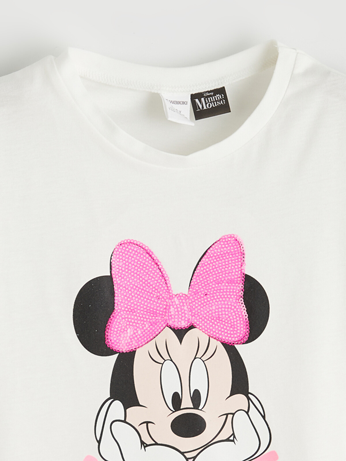 LCW Kids Tricou Imprimat Minnie Mouse pentru Fete - S6MT40Z1-R9J