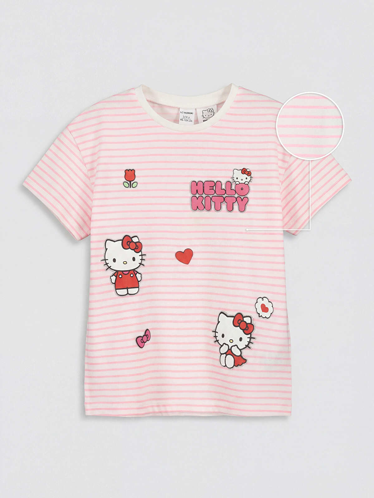 LCW Kids Hello Kitty Baskılı Kız Çocuk Tişört - S6MT44Z1-LHK | LC