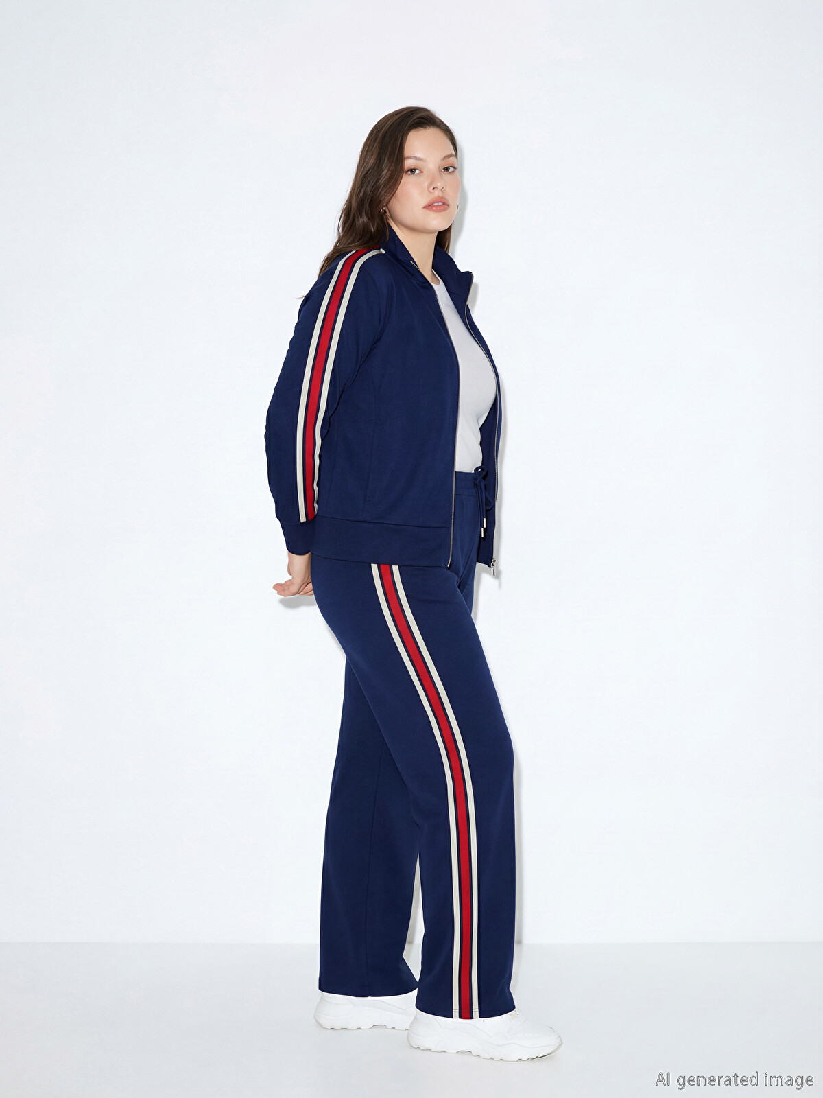 ショルダーリボンスウィムウェア　ブルー LCWAIKIKI Classic Women's Soft-Touch Elastic-Waist Joggers