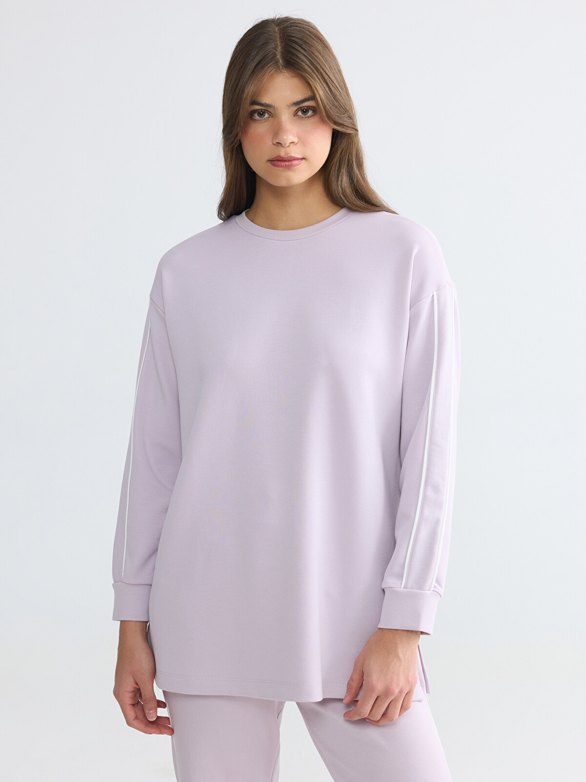 LCW EVERYDAY Bluza sportive me jakë të rrumbullakët, prekje e butë për gra