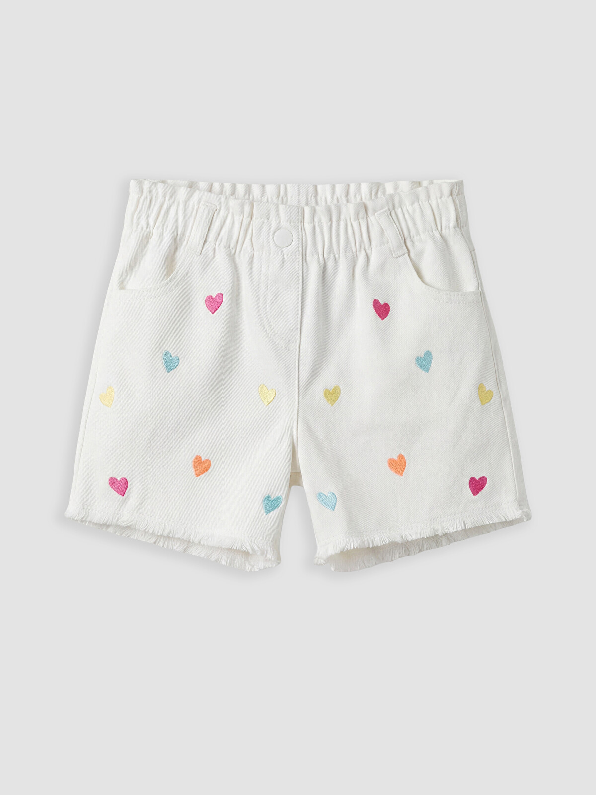 LCW Kids Kalp Nakışlı Kız Çocuk Şort - S6MU83Z1-R9J | LC Waikiki