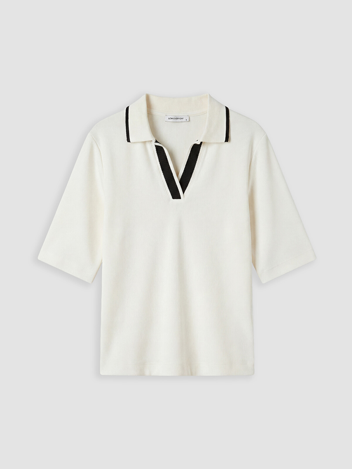 LCW EVERYDAY Polo Yaka Soft Touch Kadın Tişört