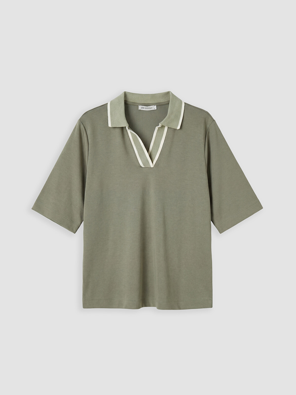 LCW EVERYDAY Polo Yaka Soft Touch Kadın Tişört