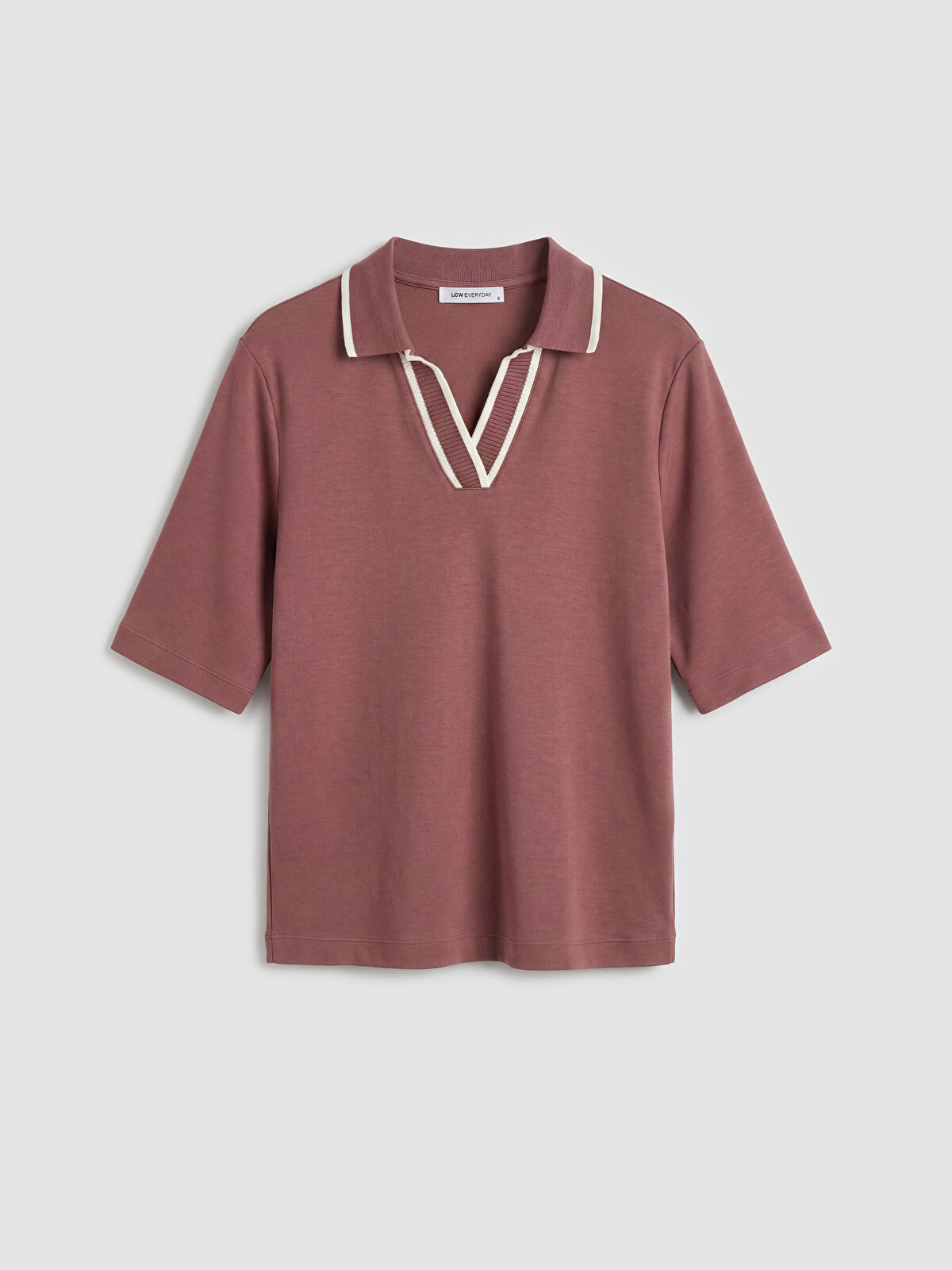 LCW EVERYDAY Polo Yaka Soft Touch Kadın Tişört