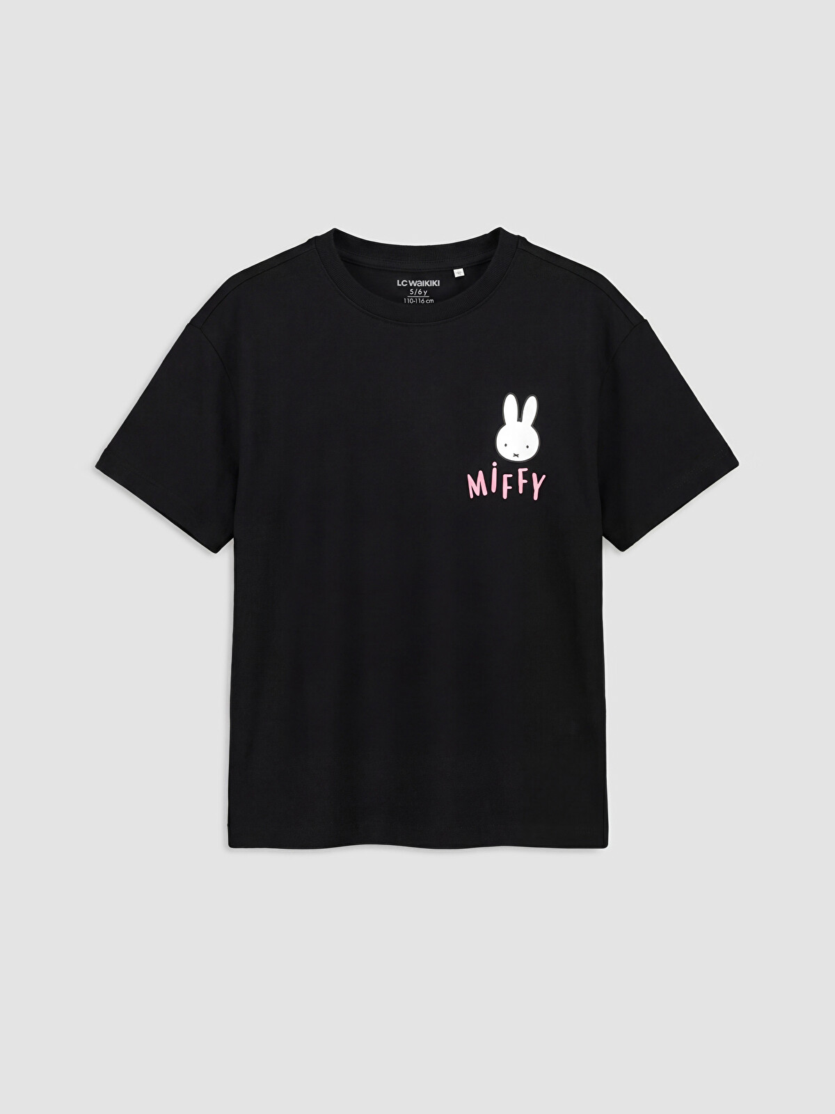 みふぃ‪‪❤︎‬ LCW Kids Siyah Miffy Baskılı Kız Çocuk Tişört ve Tayt - S6N331Z4