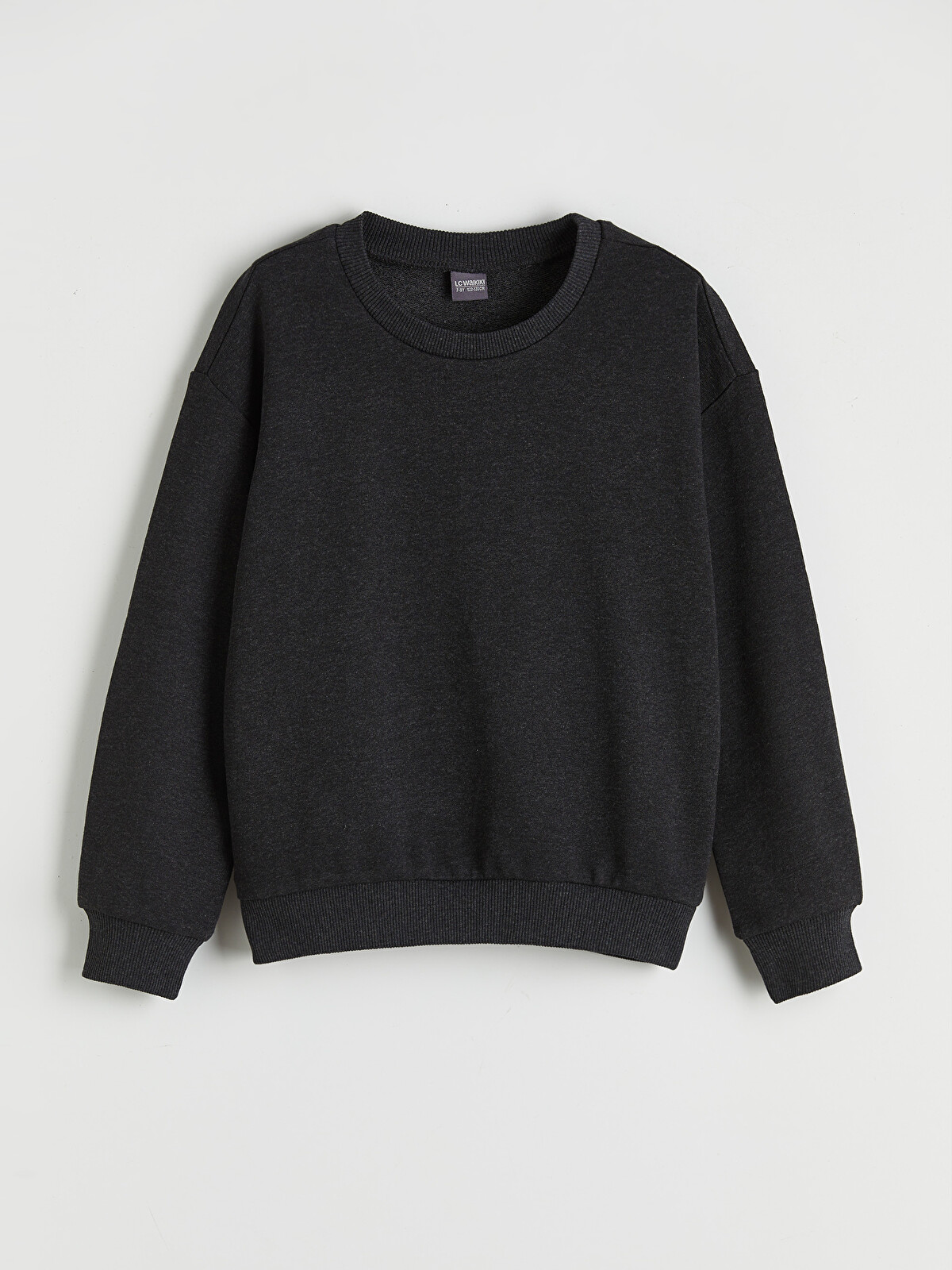 LC WAIKIKI Bisiklet Yaka Uzun Kollu Kız Çocuk Sweatshirt