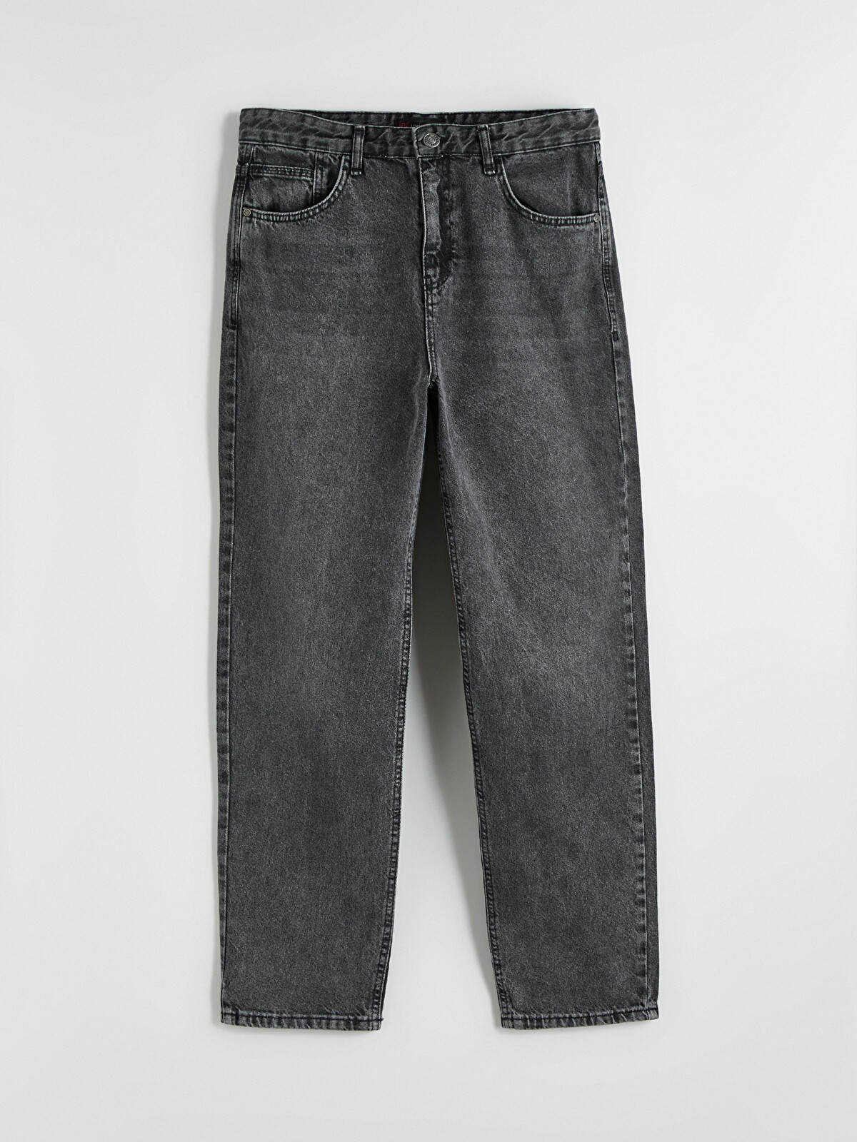 LCW Jeans Antrasit Denim Düz Baggy Fit Normal Bel Geniş Paça Erkek