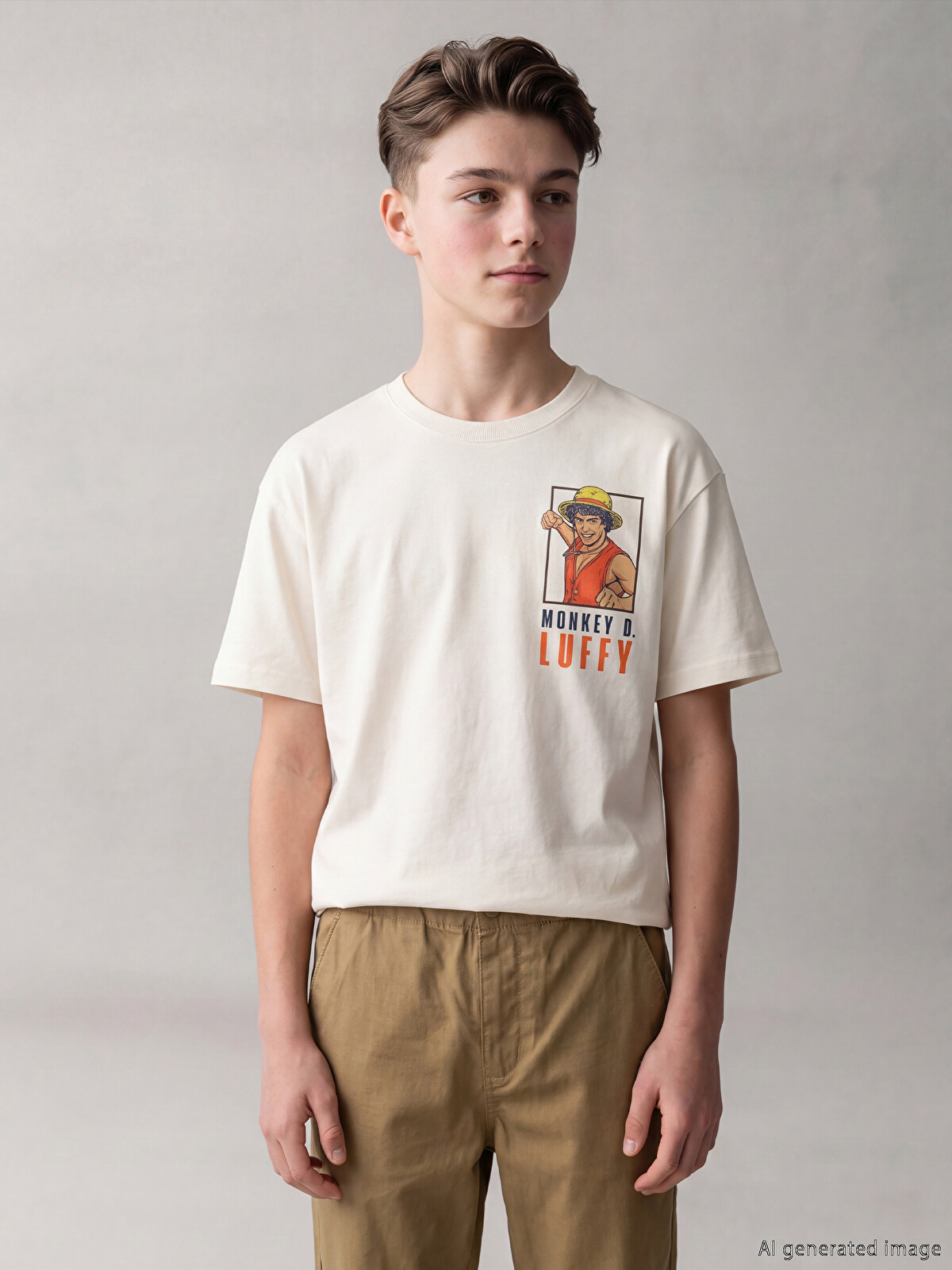 LCW Kids Crew Neck One Piece Printed Boys' T-shirt - S6ND81Z4-FT0