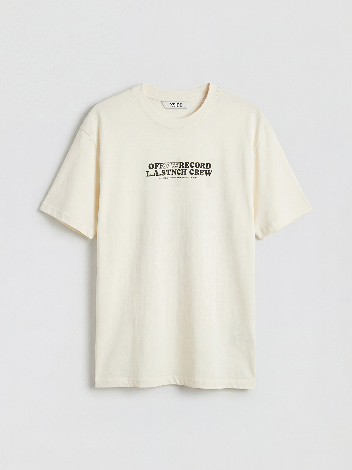 XSIDE Oversize Back Print Men's T-shirt - S6NE19Z8-YJL | LC Waikiki