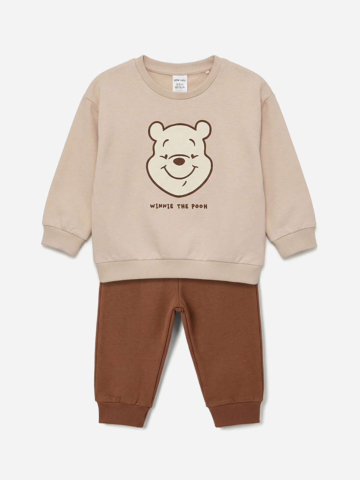 LCW baby Winnie The Pooh Printed Baby Boy Sweatshirt And