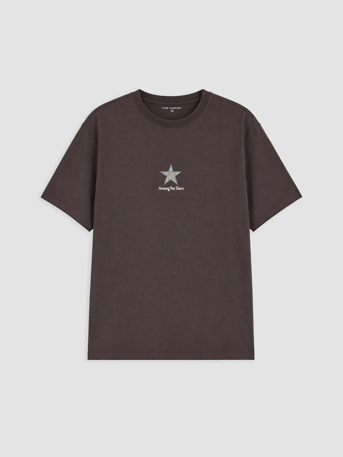 LCWAIKIKI Maternity Crew Neck Star Printed Women's T-shirt