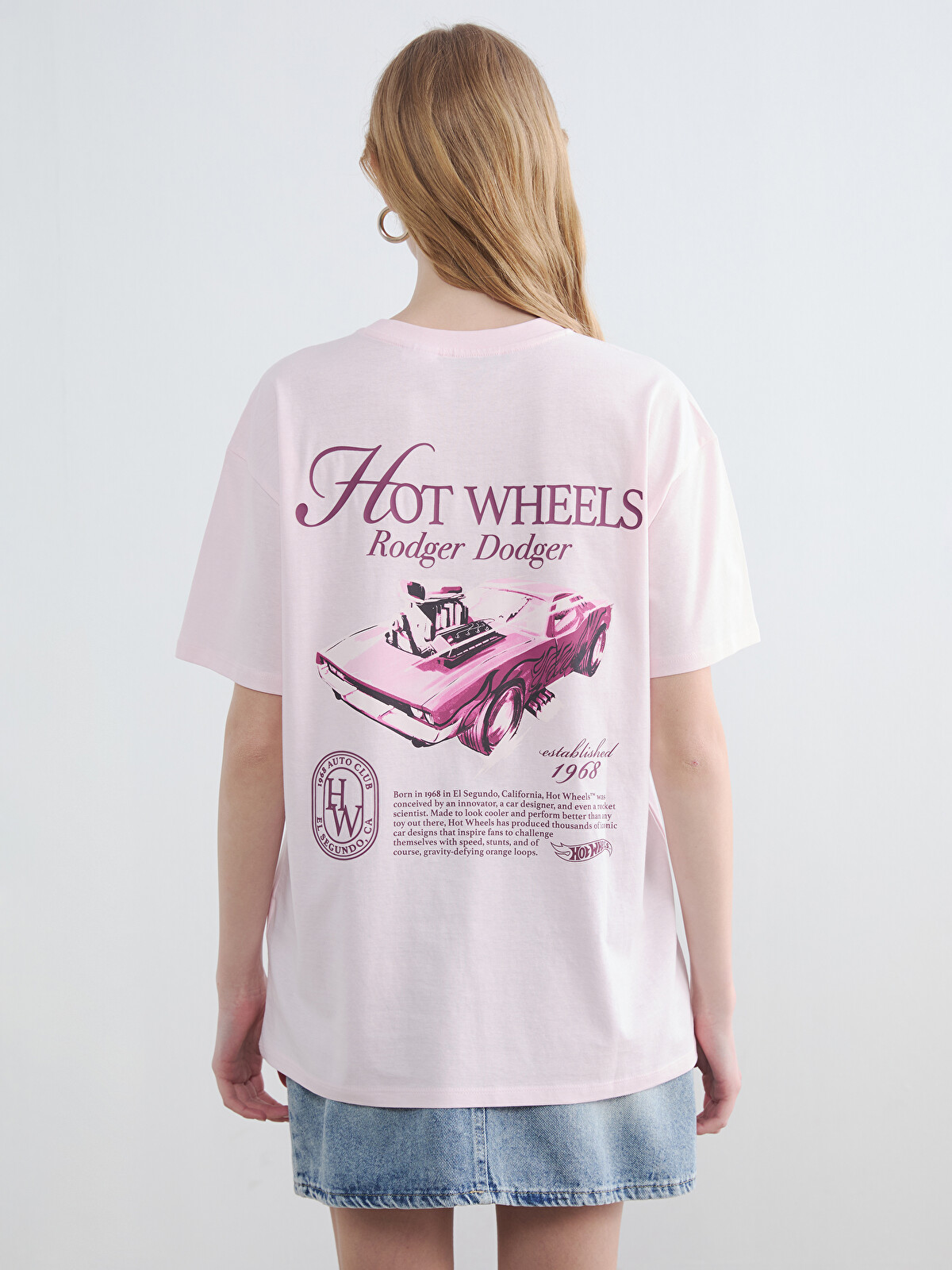 XSIDE Hot Wheels Printed Women's T-shirt - S6NK30Z8-YQ2 | LC Waikiki
