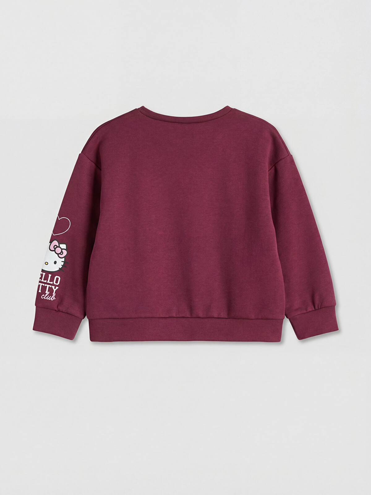 LCW Kids Bordo Hello Kitty Baskılı Kız Çocuk Sweatshirt - S6NL72Z1