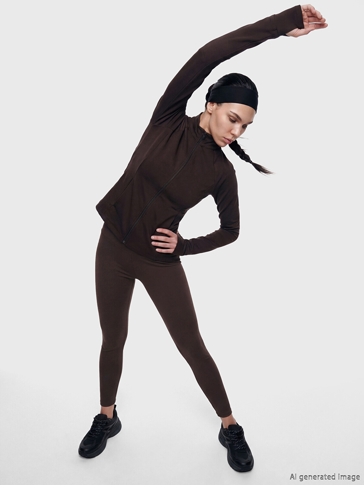 KOOR SPORT Elastic Waist Women's Sport Leggings - S6NR47Z8-HNM
