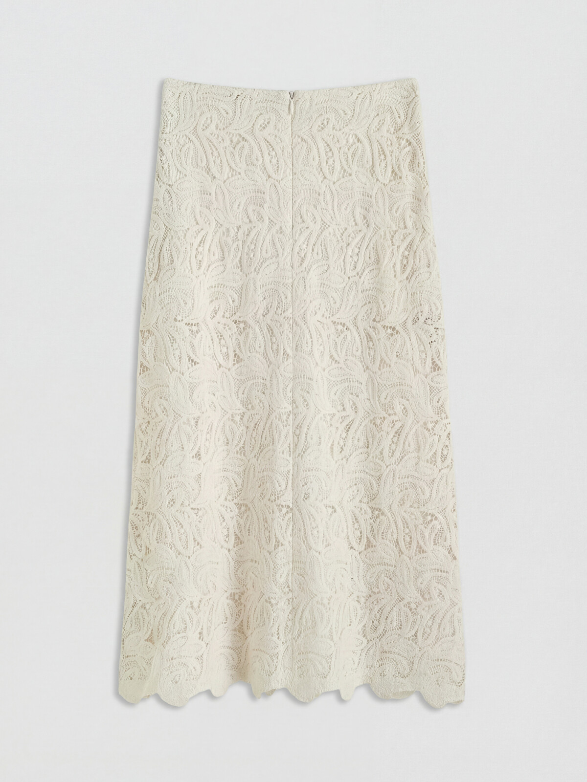 LCW Vision Elastic Waist Lace A-Line Skirt - S6NS46Z8-R9J | LC Waikiki