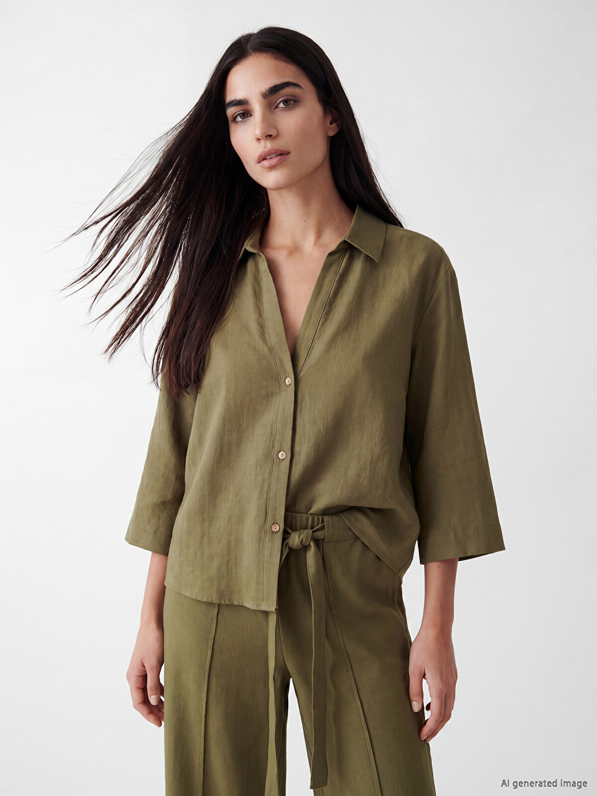 LCW Vision Oversize Women's Shirt - S6NY84Z8-2J7 | LC Waikiki