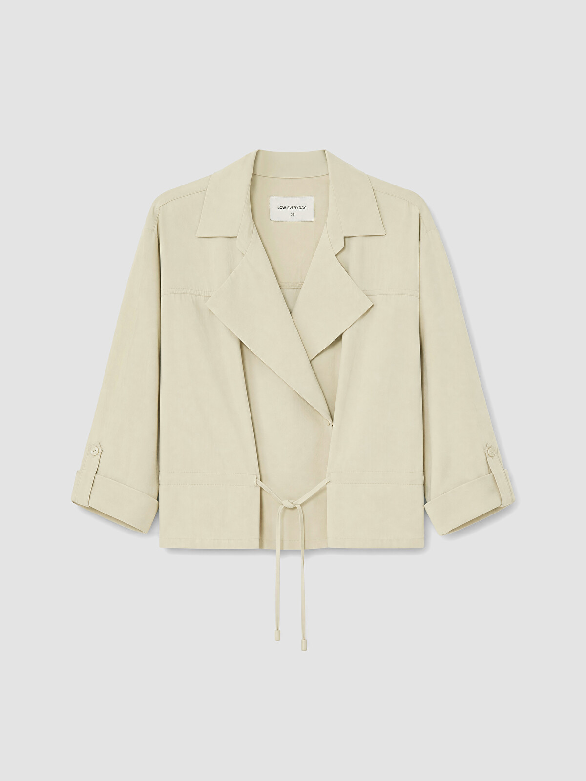 LCW EVERYDAY Yeşil Oversize Modal Karışımlı Kadın Ceket - S6OC30Z8