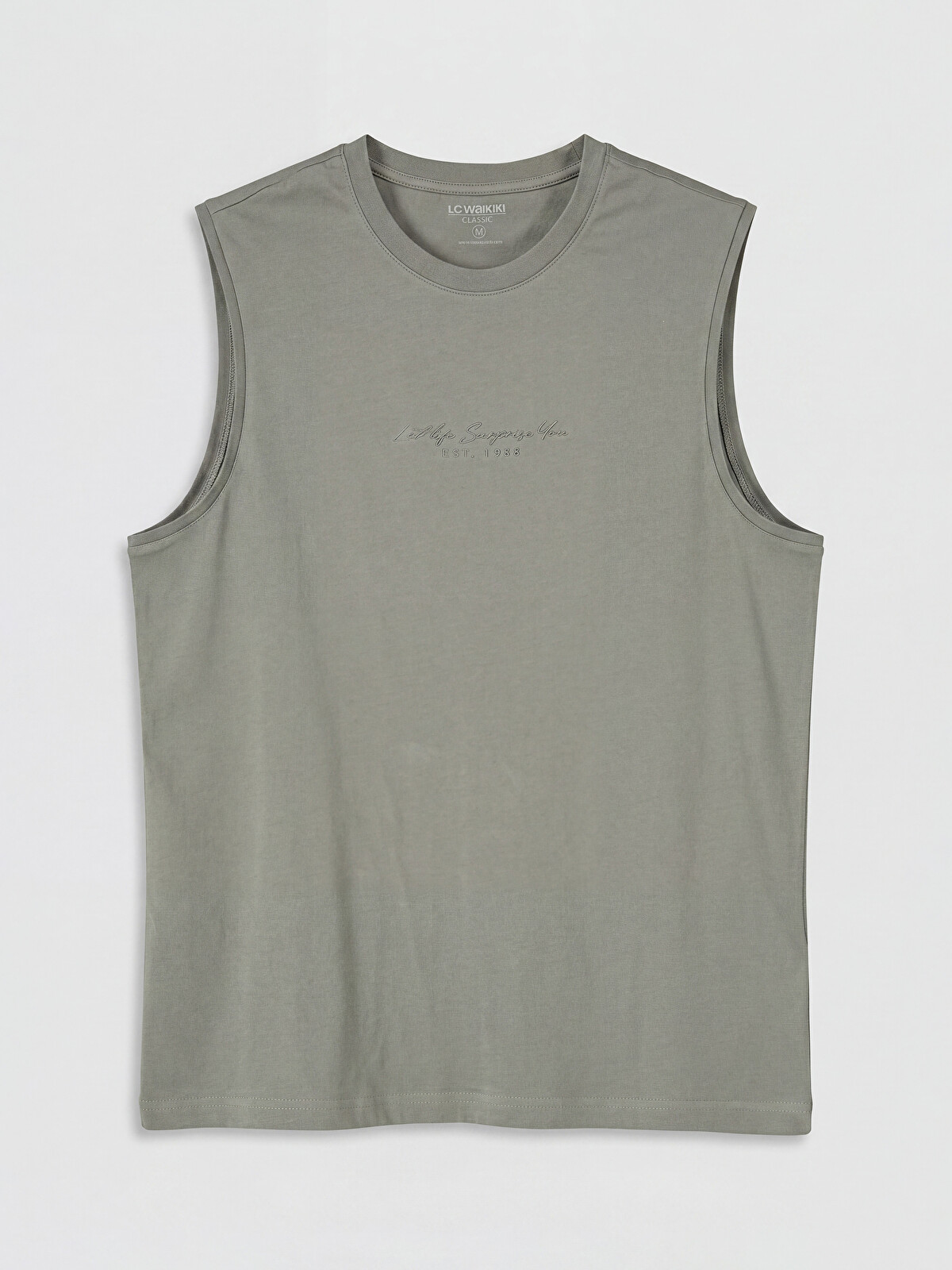 LCWAIKIKI Classic Crew Neck Printed Men's Sleeveless T-Shirt