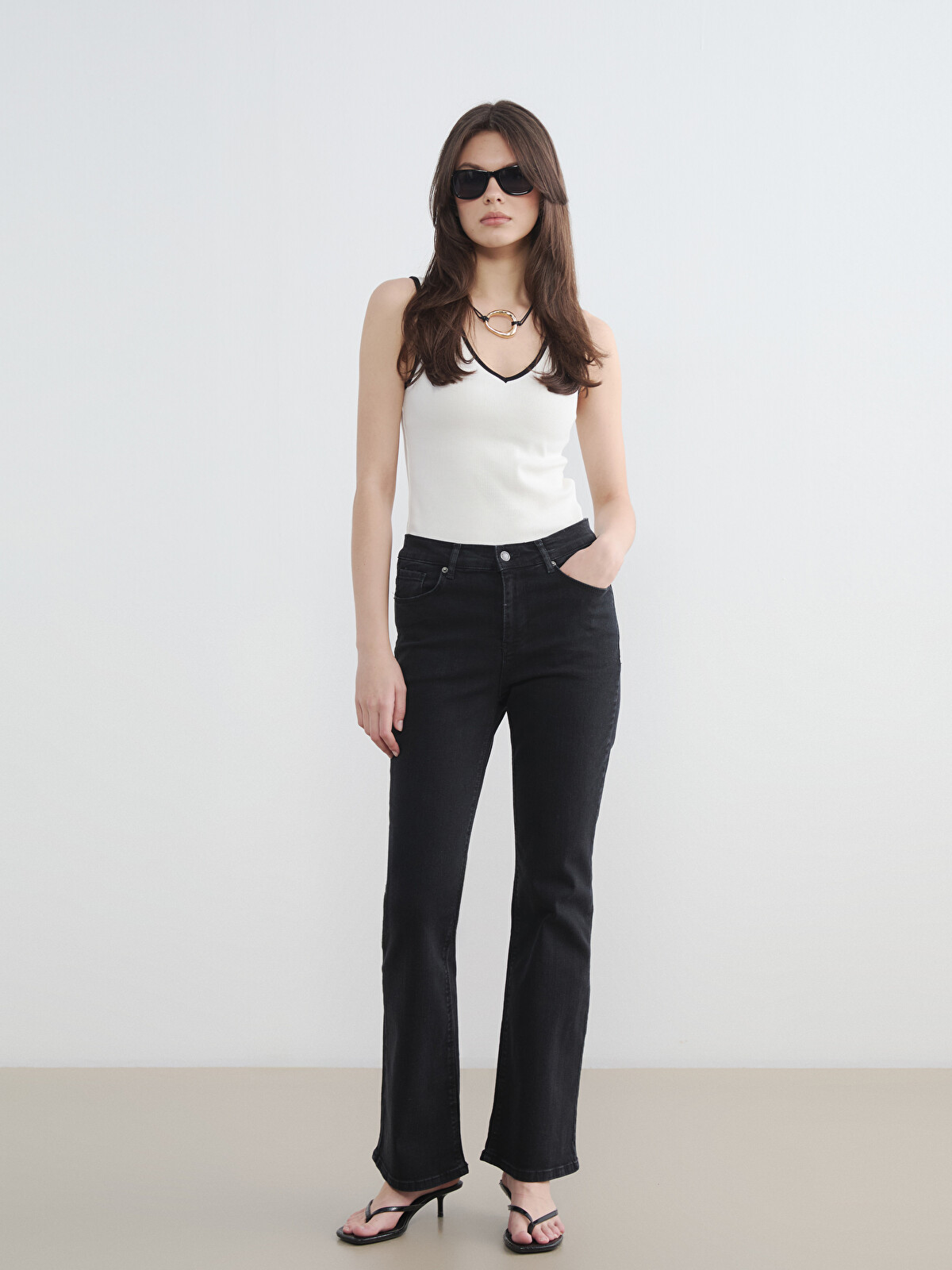 LCW Jeans Женские джинсы Mars Flare - S6OG48Z8-327 - LC Waikiki