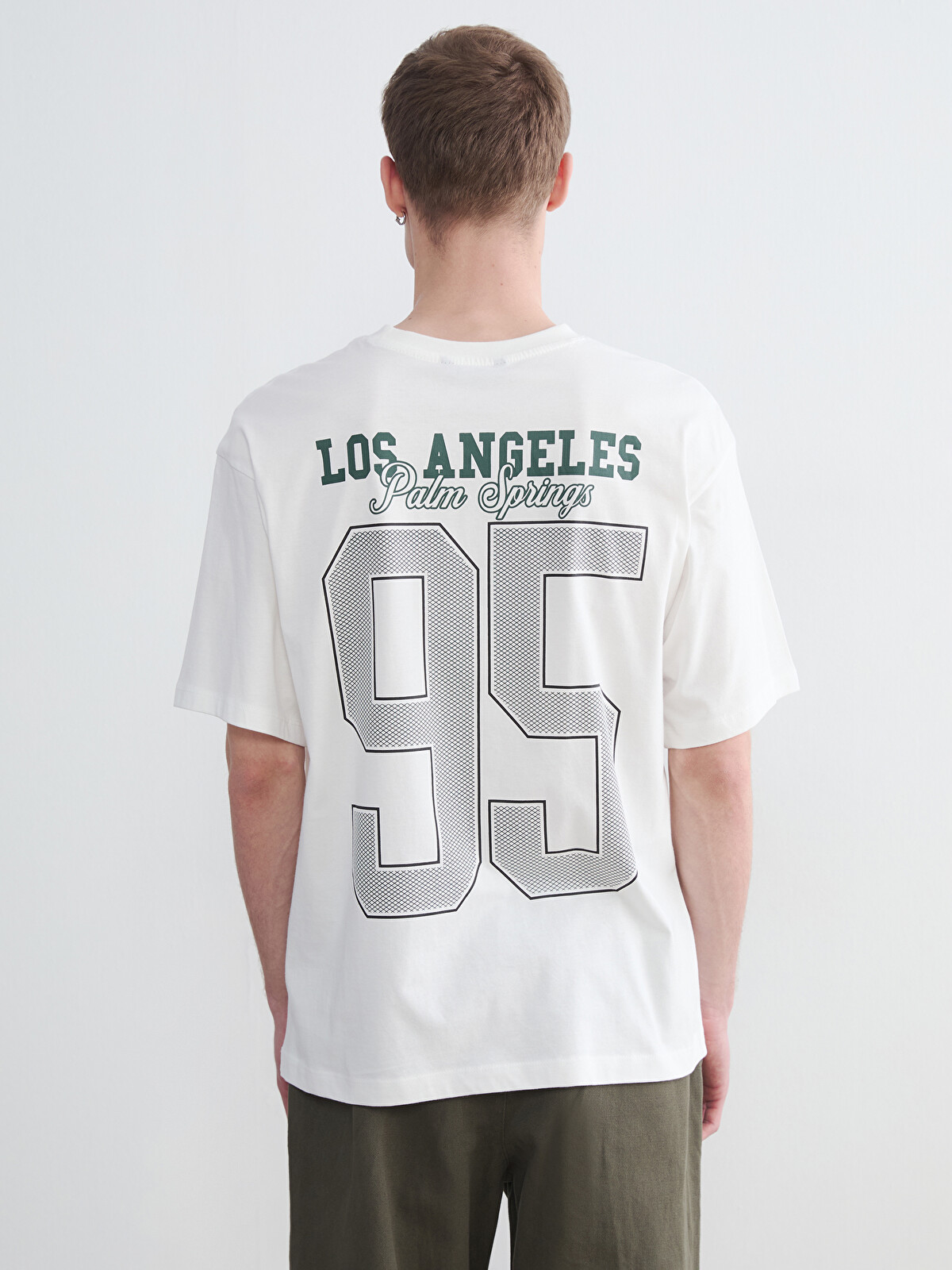 XSIDE Crew Neck Los Angeles Printed Jersey Men's T-Shirt