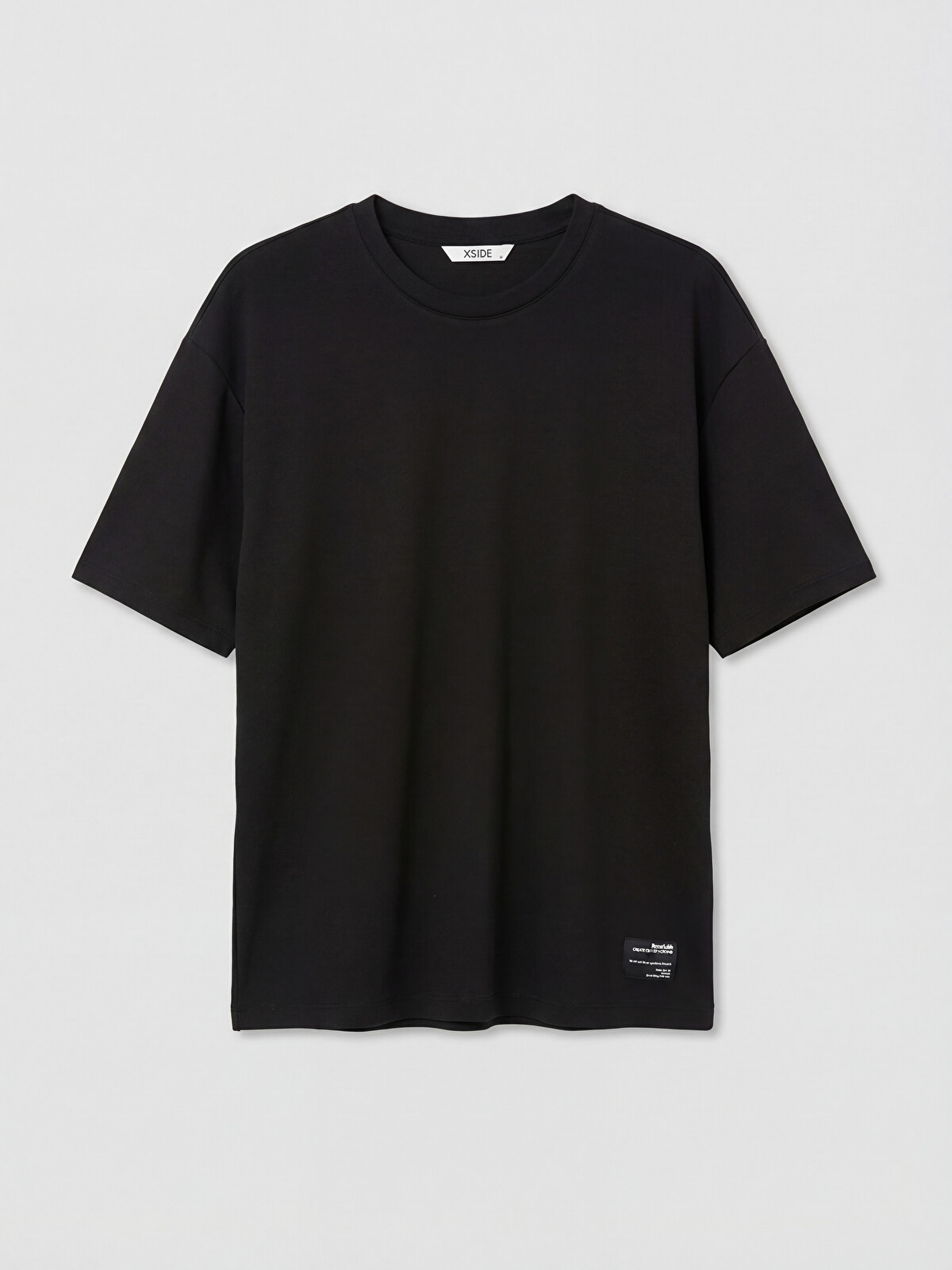 CE ブラック Tシャツ XSIDE Crew Neck Men's T-shirt - S6A093Z8-CVL | LC Waikiki