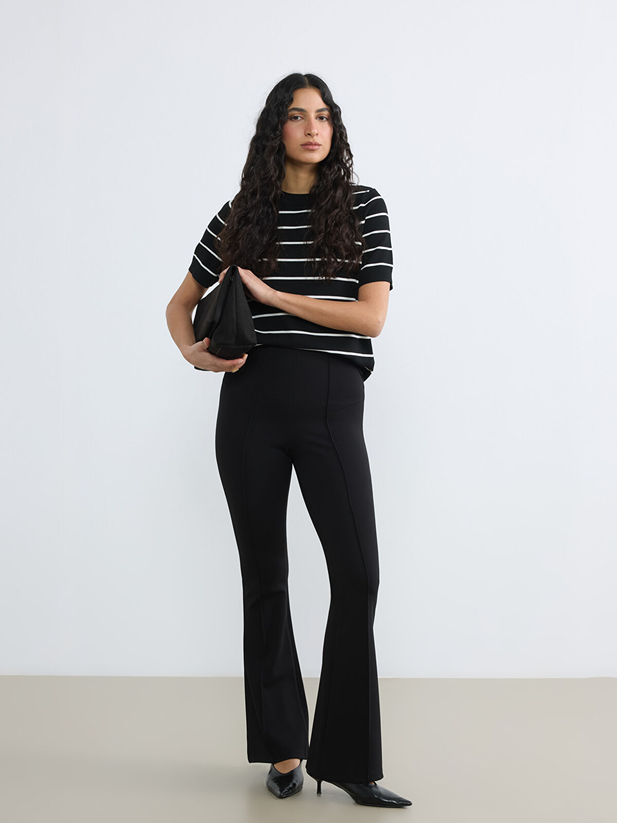 LCW Modest Dar Fit İspanyol Paça Kadın Pantolon