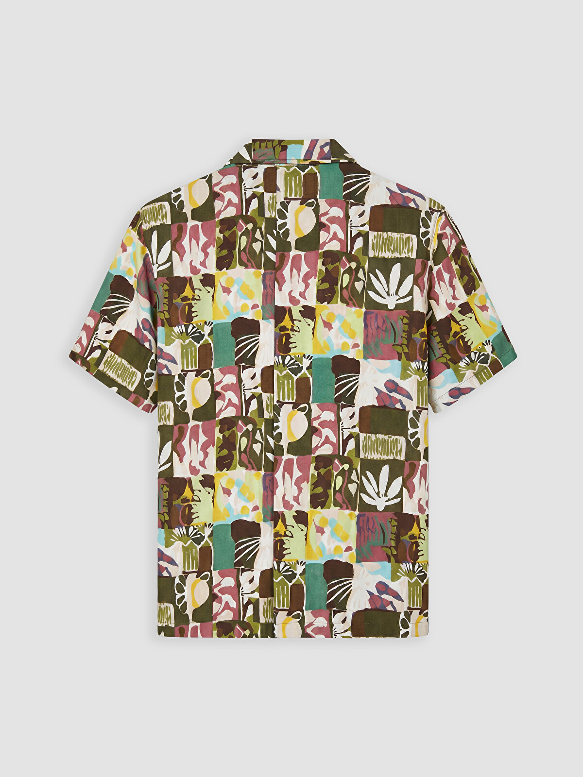 XSIDE Relax Fit Patterned Viscose Men's Shirt - S6A172Z8-F9C | LC