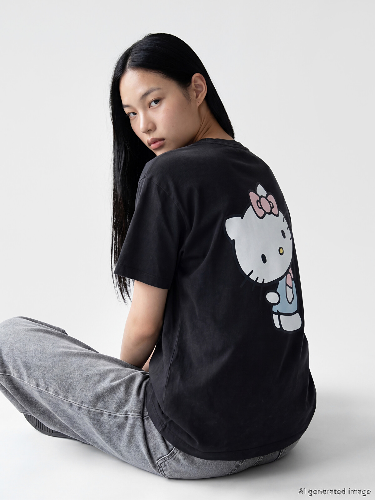 XSIDE Hello Kitty Baskılı Kadın Tişört - S6C185Z8-VDL | LCW