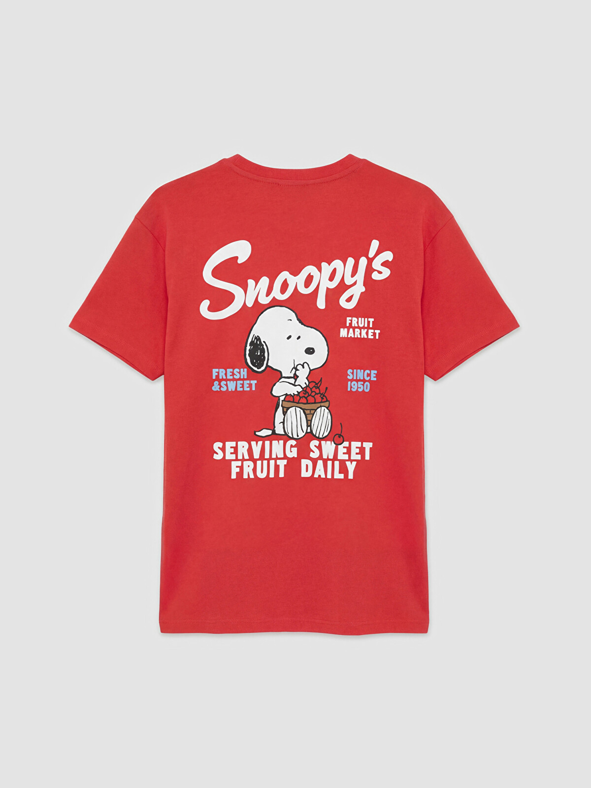 XSIDE Snoopy Baskılı %100 Pamuklu Kadın Tişört - S6C186Z8-VW8 | LC