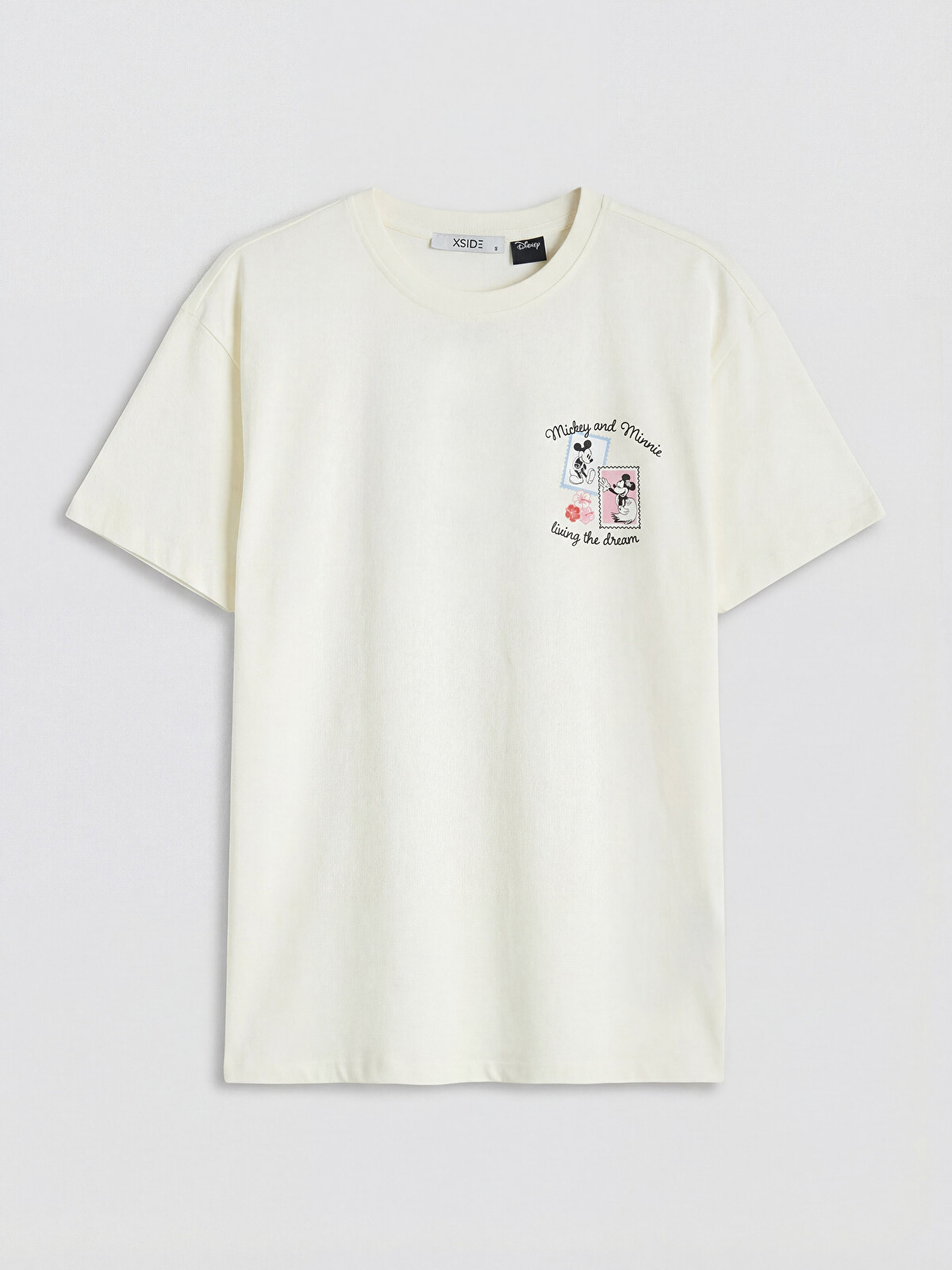 XSIDE Woman Beige T-shirt - S6E192Z8-YG7 | LC Waikiki