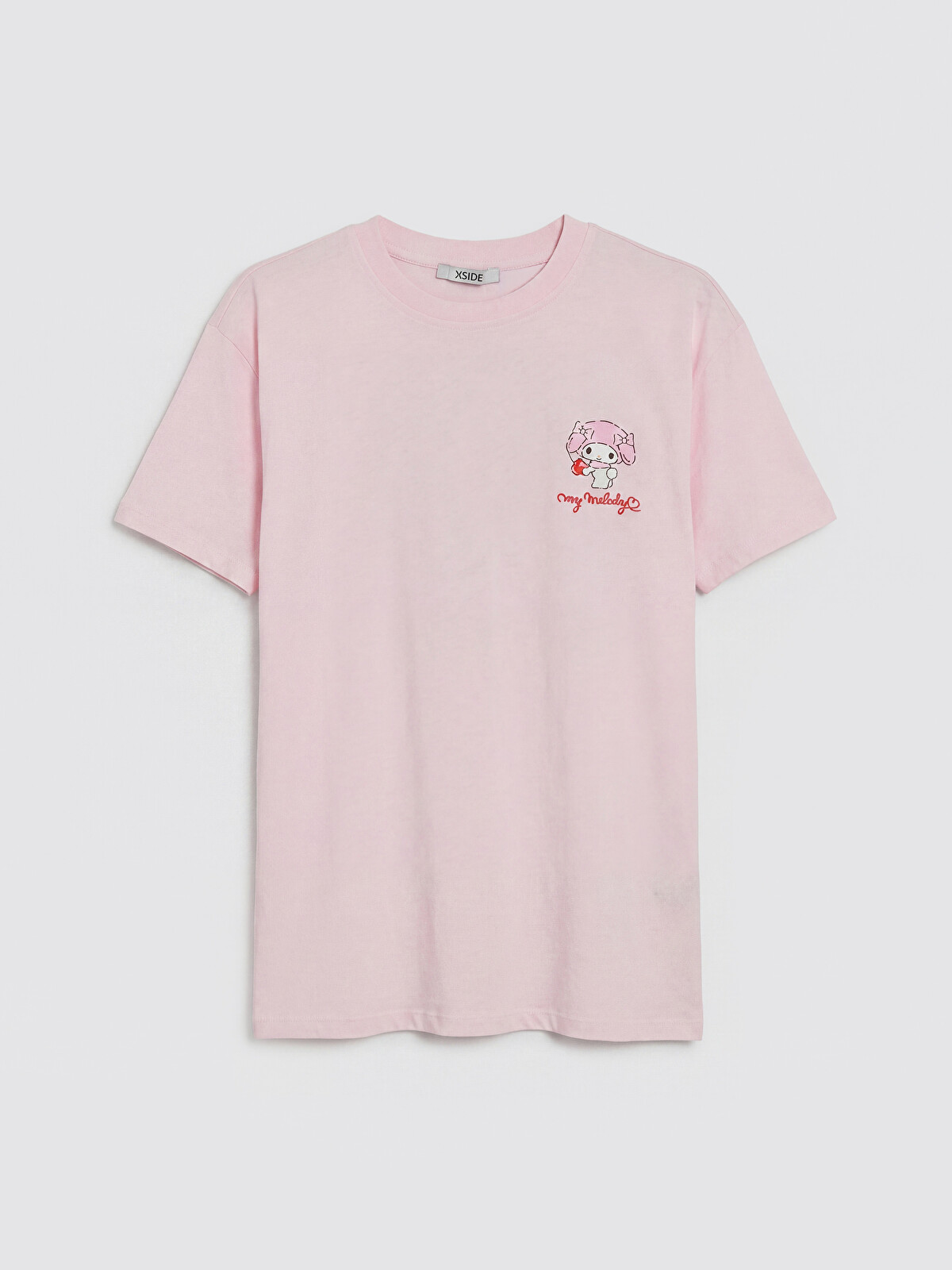 ミミオ XSIDE My Melody Baskılı %100 Pamuklu Kadın Tişört - S6F201Z8-YQ2
