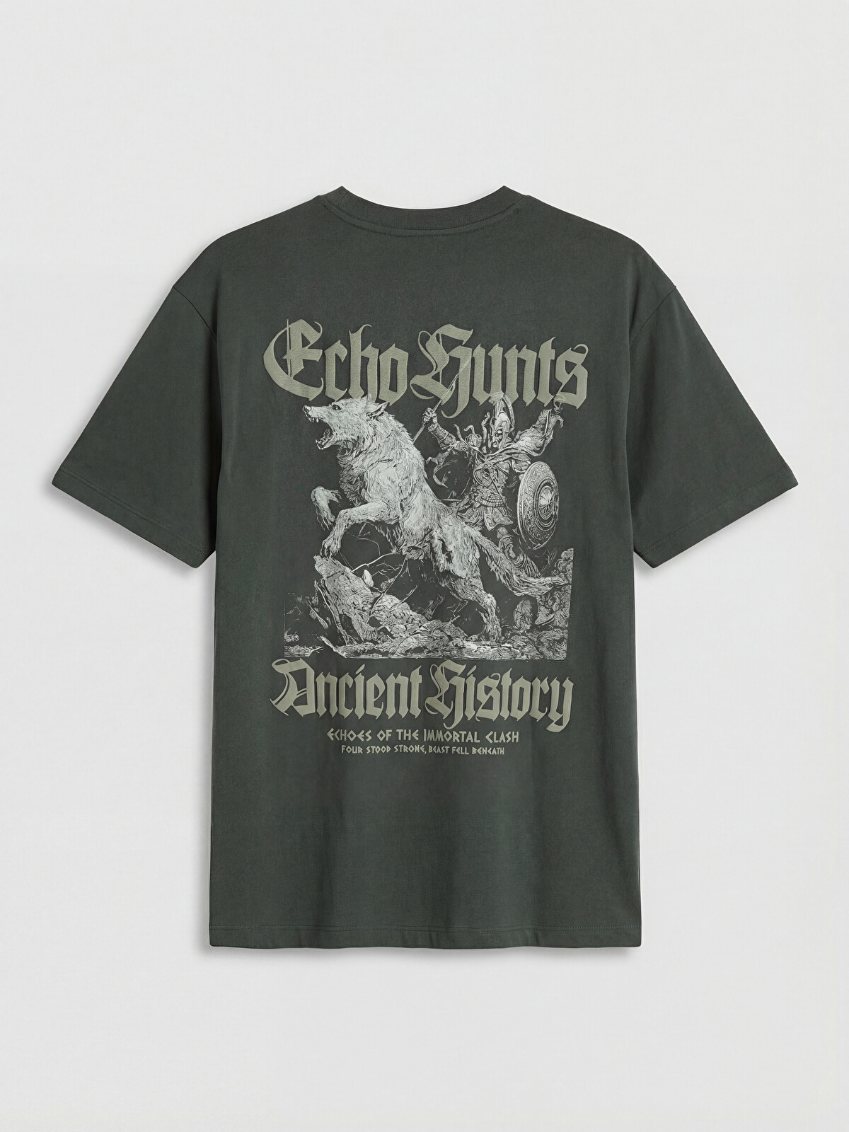 XSIDE Crew Neck Oversize Printed Men's T-shirt - S6A279Z8-J2L | LC
