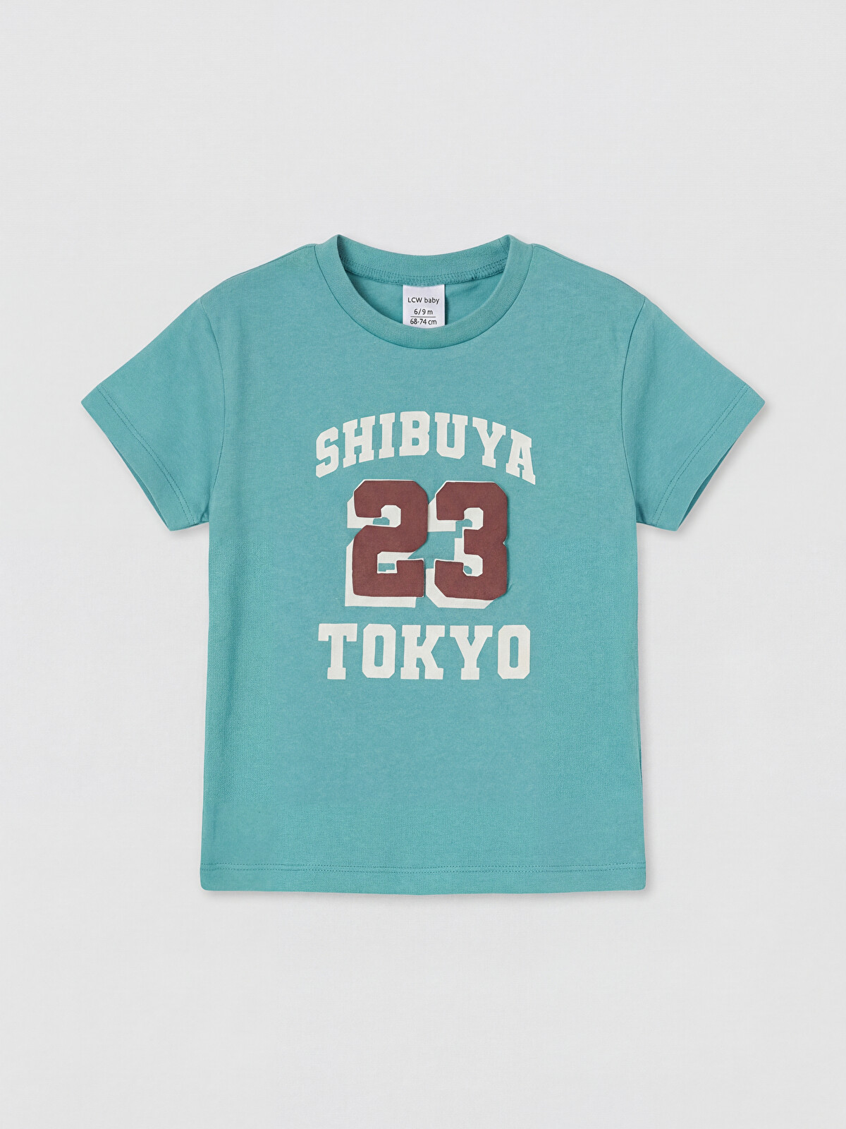 LCW baby Turkuaz Tokyo Baskılı Erkek Bebek Tişört - S6E288Z1-FHD | LCW