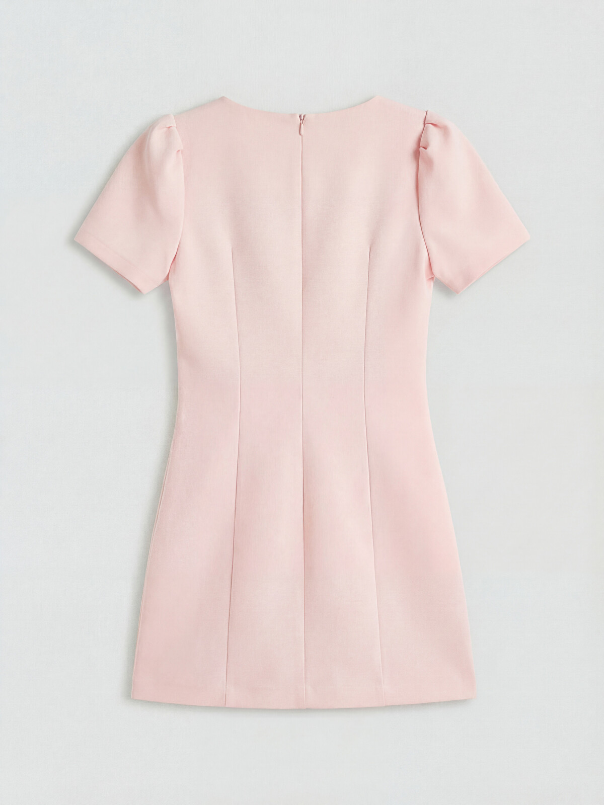 XSIDE Puff Sleeve Mini Dress - S6C329Z8-1V4 | LC Waikiki