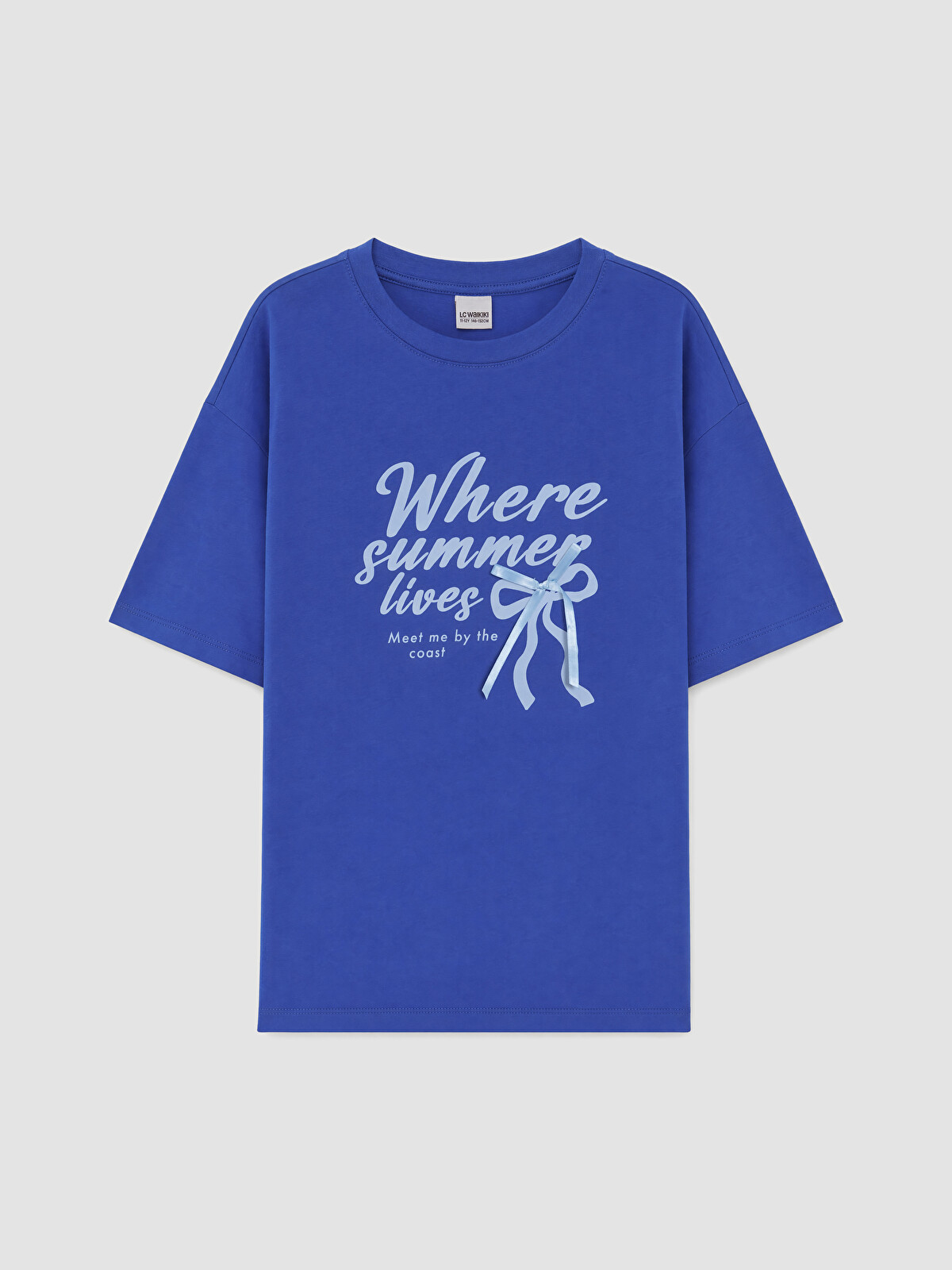 LCW Kids Baskılı Kız Çocuk Tişört - S6A472Z4-R4E | LC Waikiki