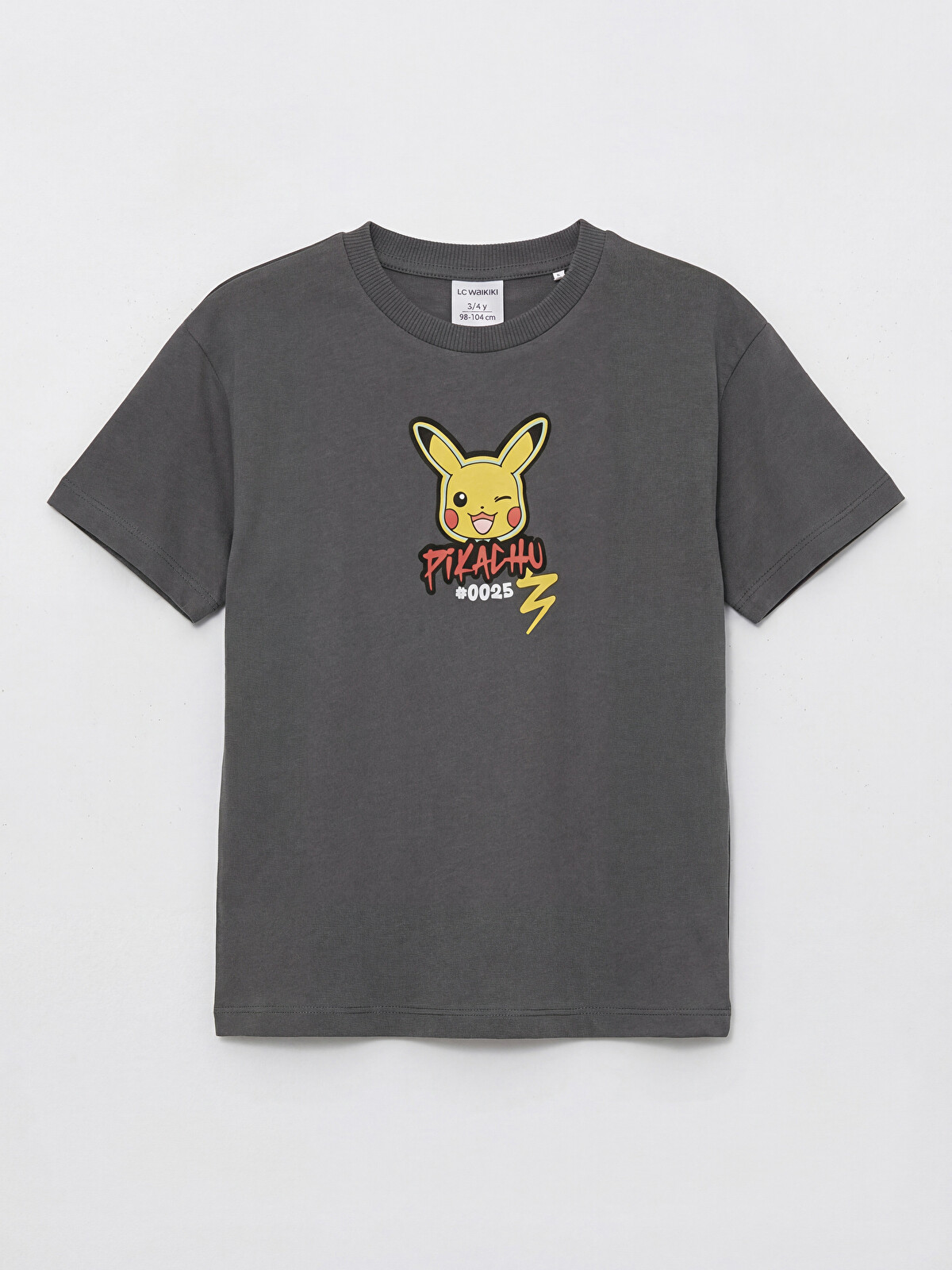 LCW Kids Pikachu Baskılı Erkek Çocuk Tişört - S6F491Z1-HGL | LC