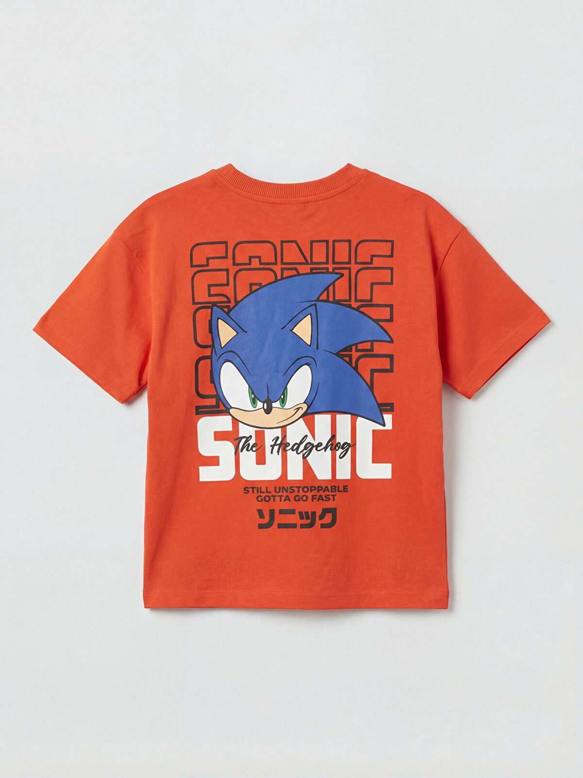 LCW Kids Bisiklet Yaka Sonic Baskılı Erkek Çocuk Tişört - S6D526Z1