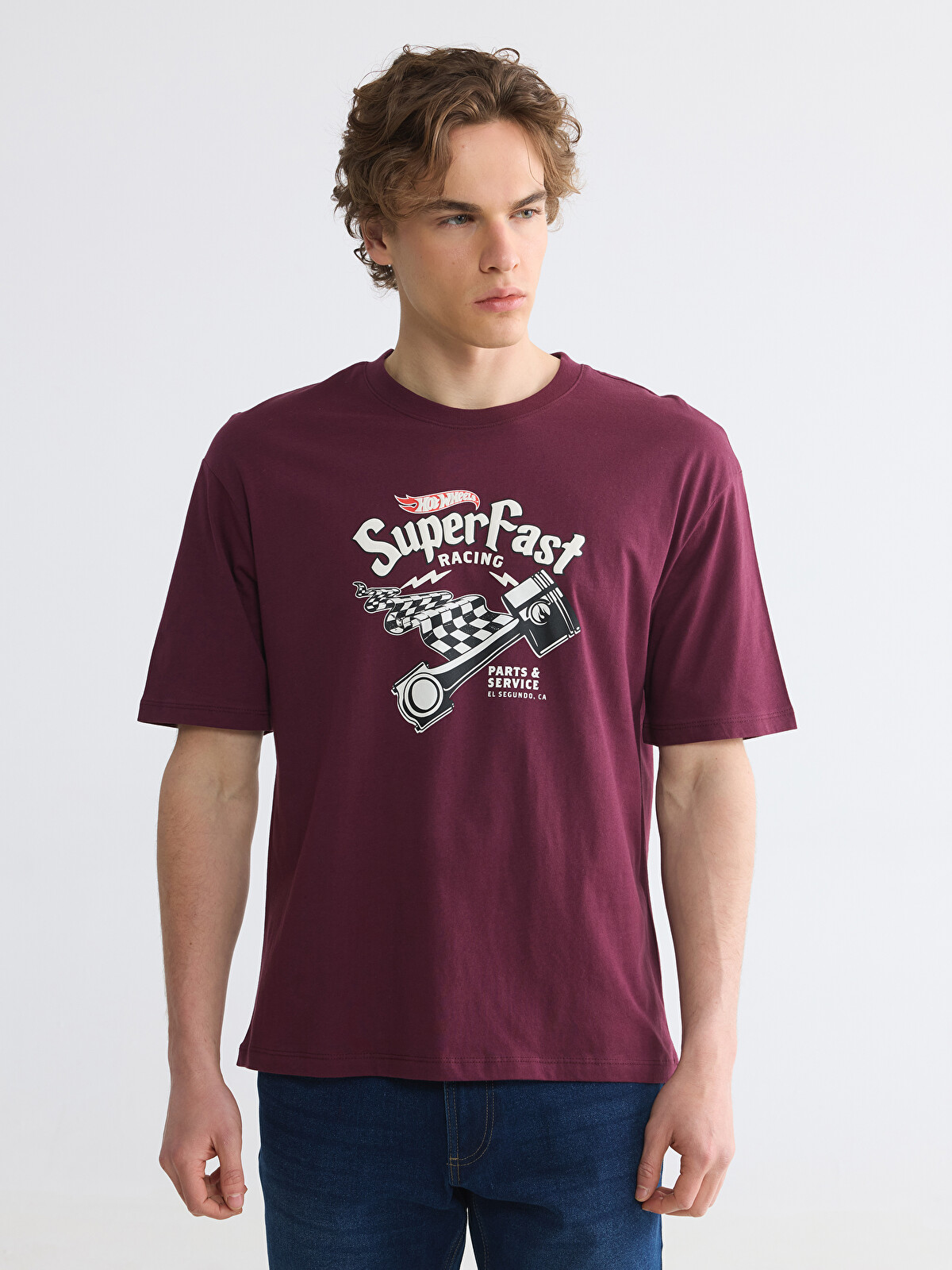 XSIDE Crew Neck Hot Wheels Printed Men's T-shirt - S6C617Z8-2UZ