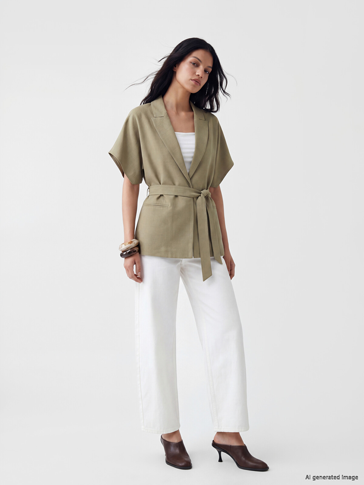 LCW Vision Linen Blend Women's Classic Waistcoat - S6C631Z8-S4T