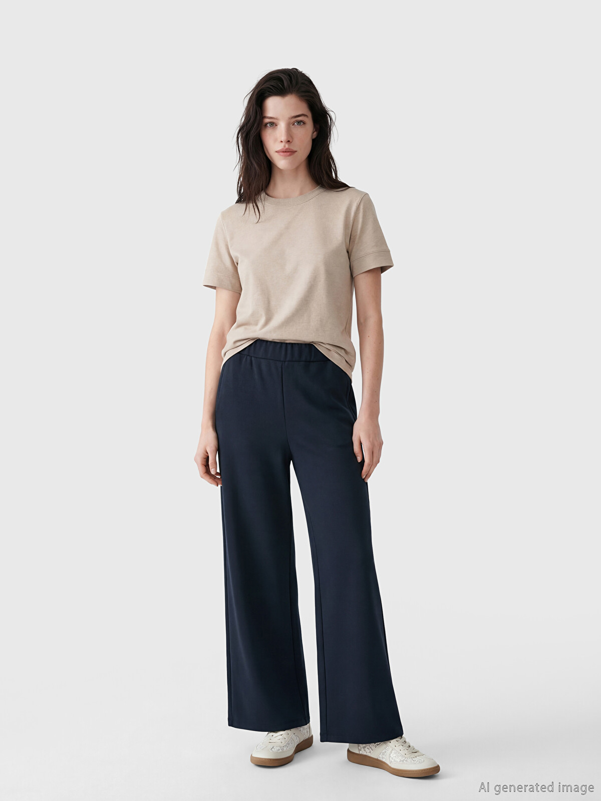 LCW Comfort Elastic Waist Soft Touch Women's Sweatpants - S6C636Z8